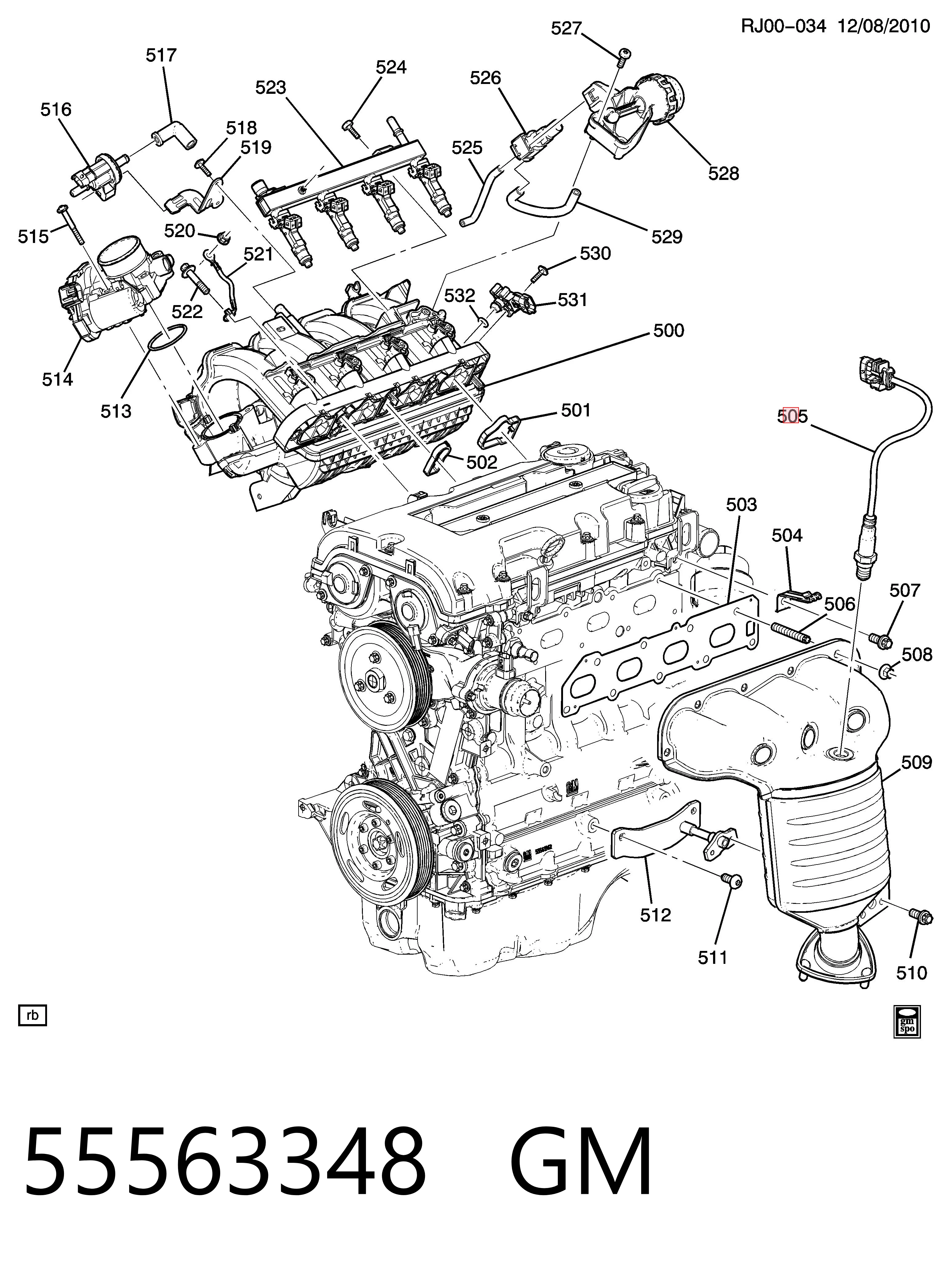 55563348 General Motors Sonda lambda (NOx, O2)