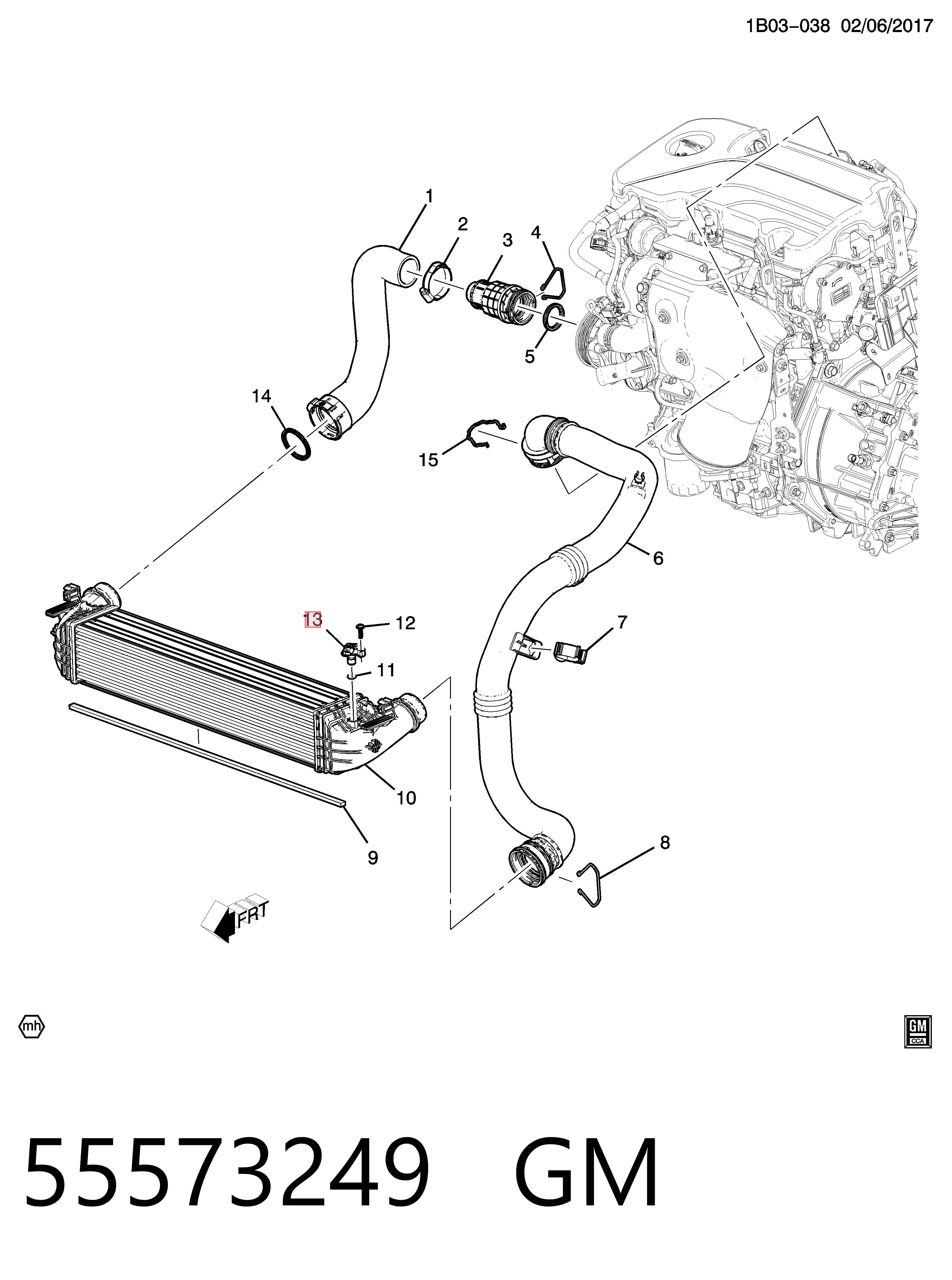 55573249 General Motors Sensor De Presion Del Colector De Admision