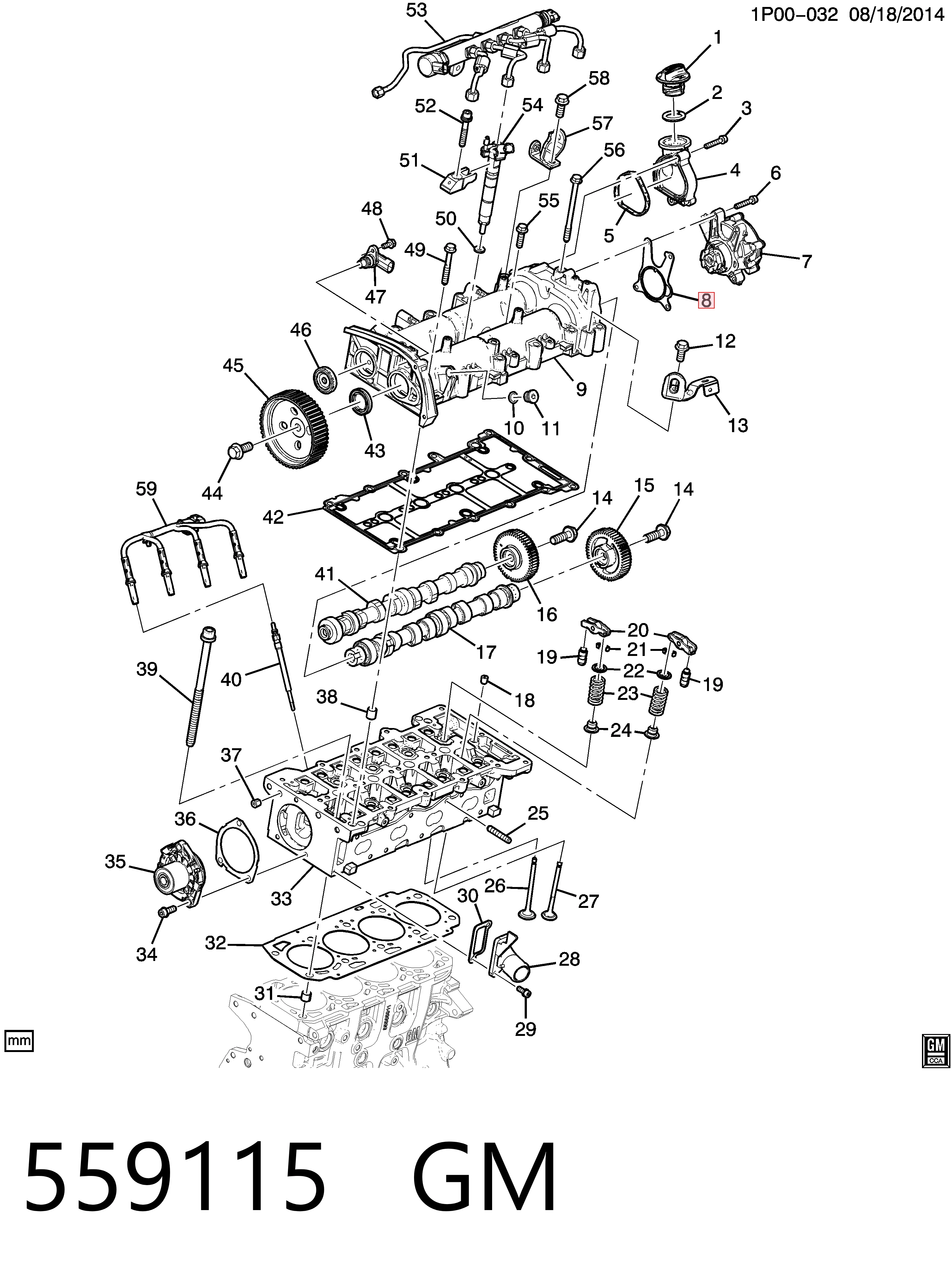 Comprar 55489225 Peugeot/Citroen Junta de la bomba de vacío