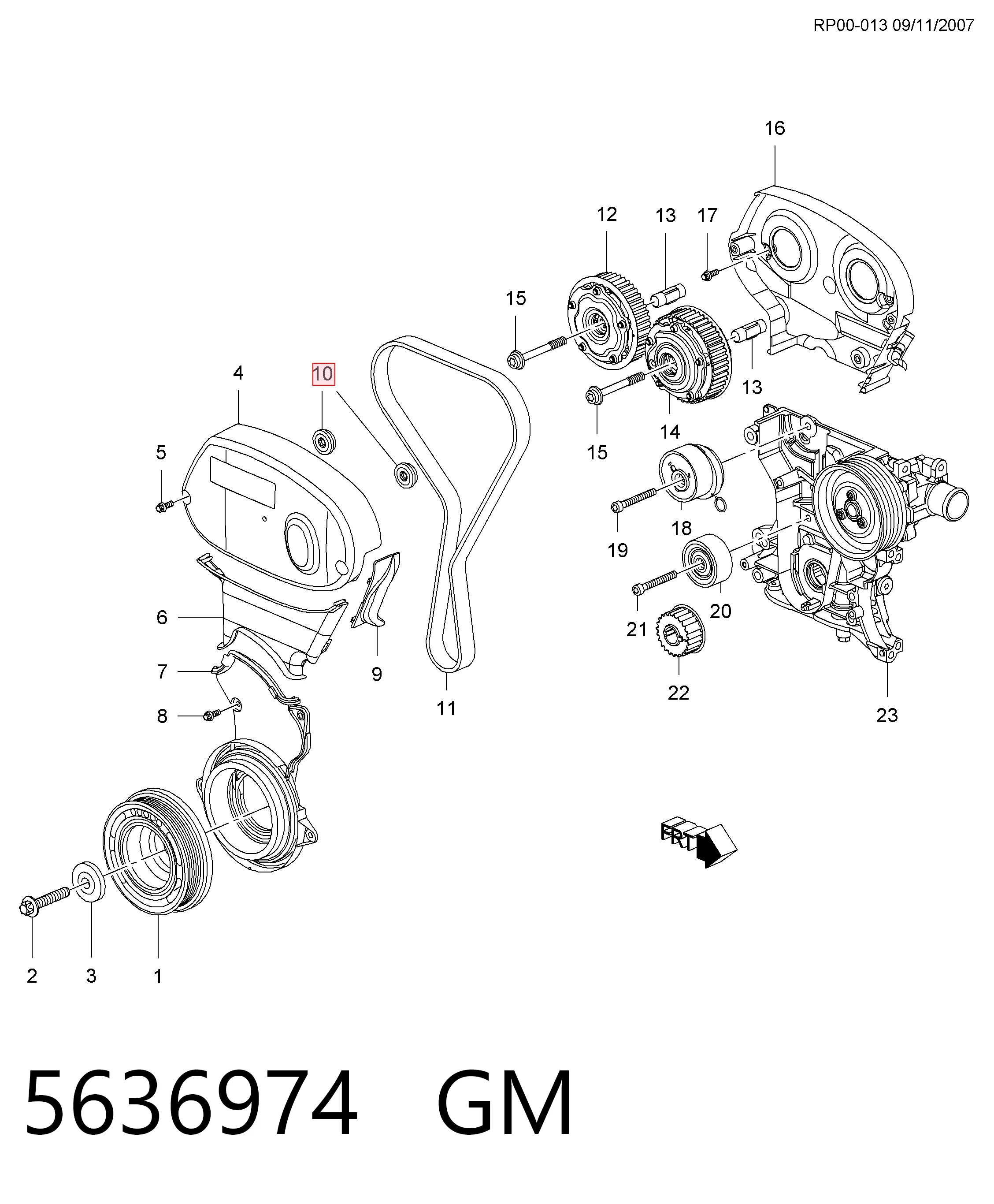 55557288 Fiat/Alfa/Lancia Tapa de bloque motor