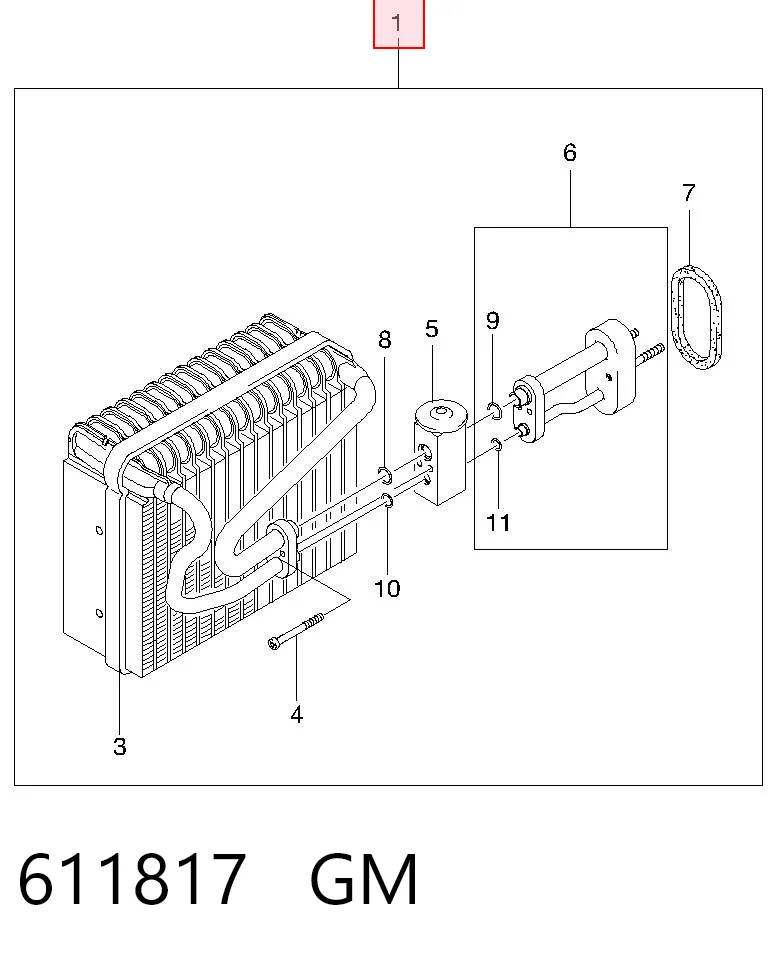 Comprar Evaporador de aire acondicionado Daewoo Nubira I J10, J15 a bajo precio