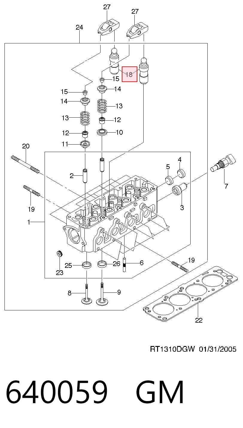 5233315 Hyundai/Kia Taqués de motor