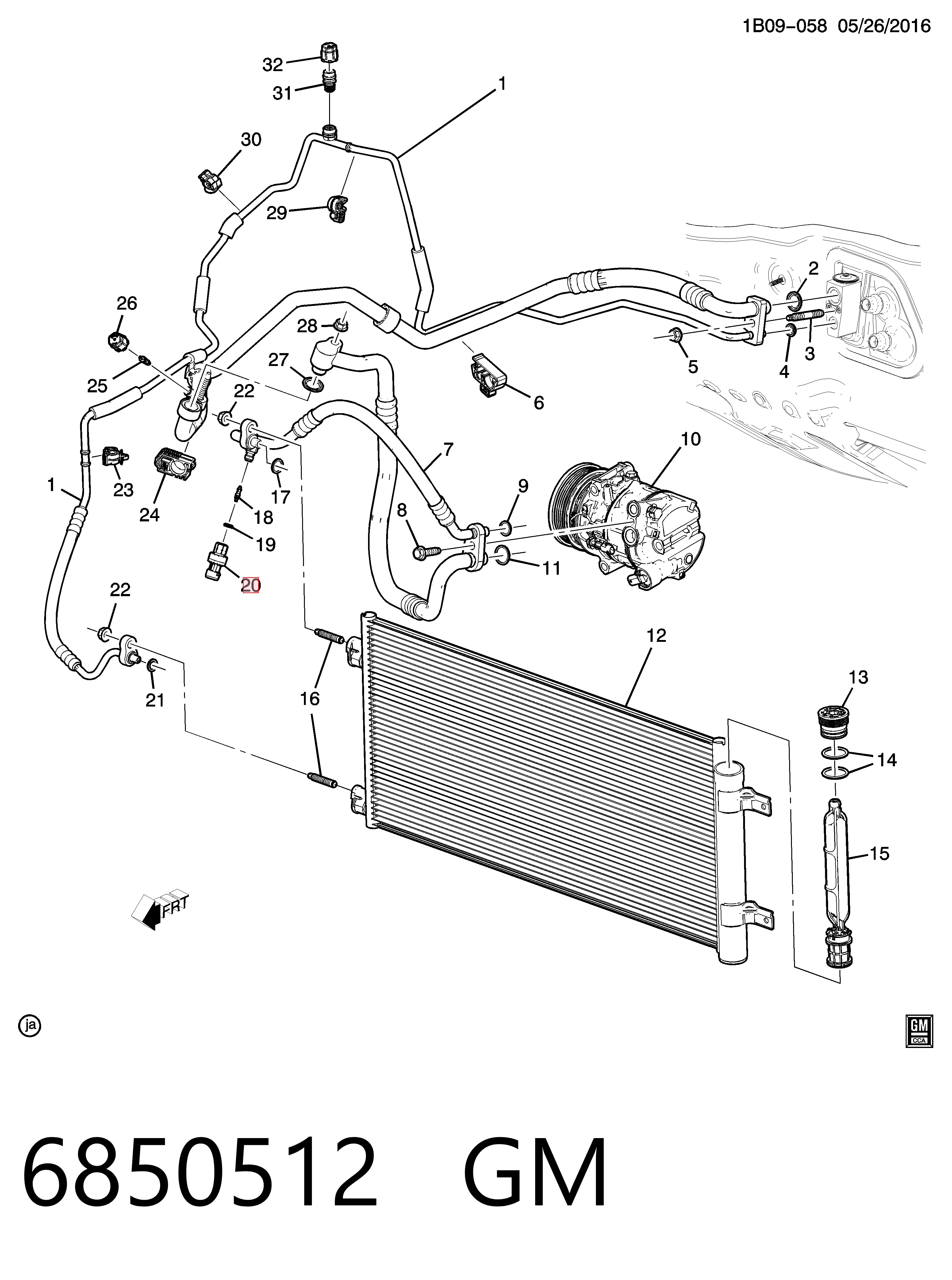 Comprar Sensor de presion de aire acondicionado Fiat Stilo  192