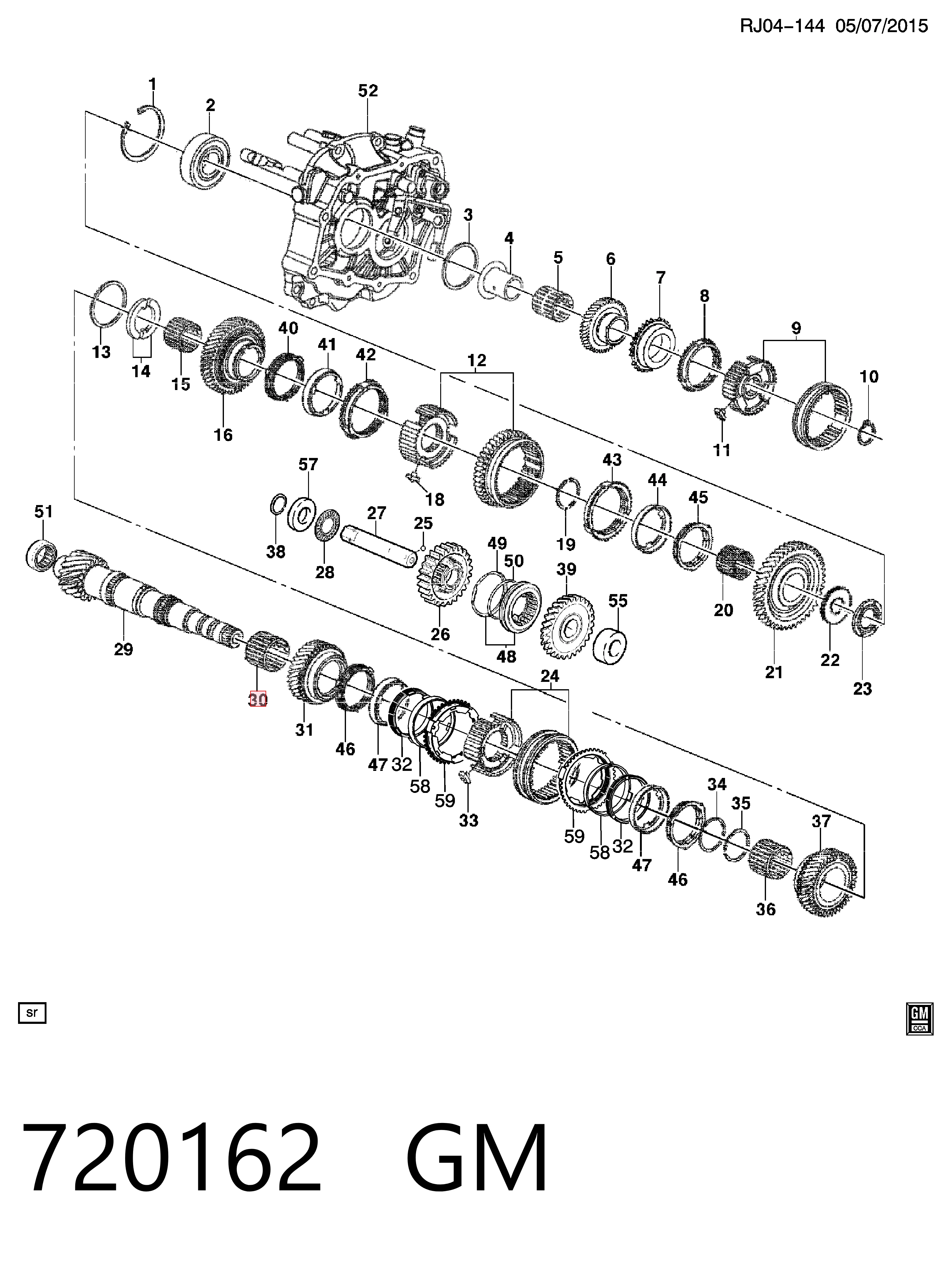 720162 General Motors Soporte de caja de velocidades