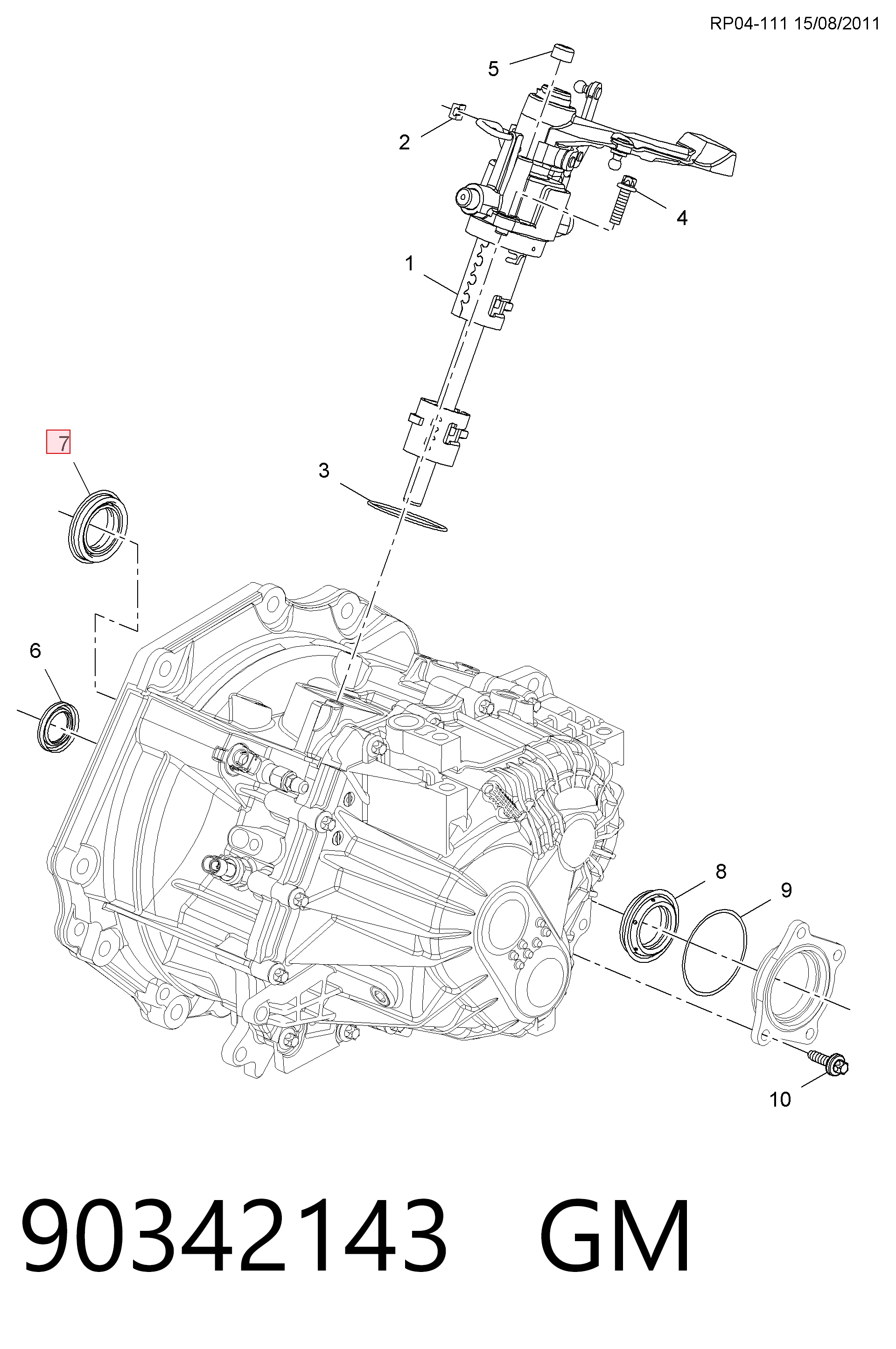 Retén del semieje delantero 71734264 Chrysler