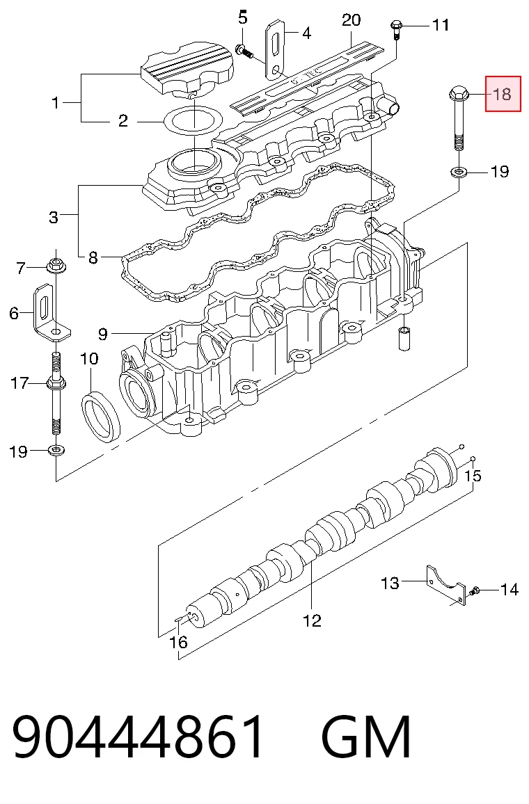 8904448610 Isuzu Pernos de culata