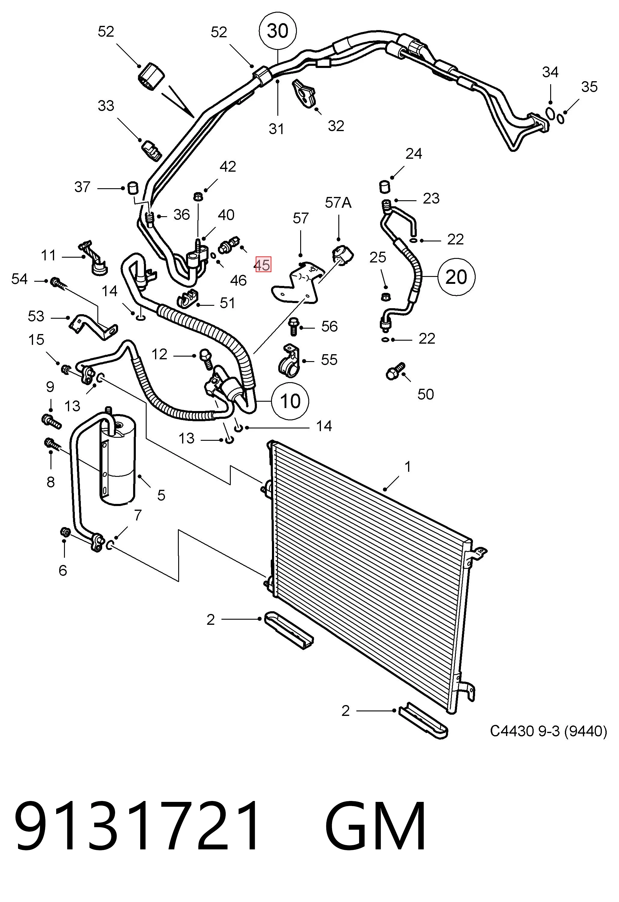  Sensor de presion de aire acondicionado Fiat Stilo 