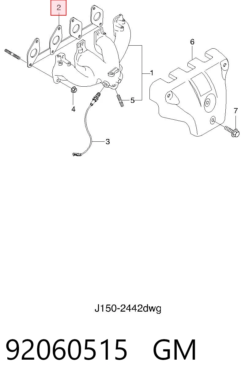 8920605150 Isuzu Junta colector joint