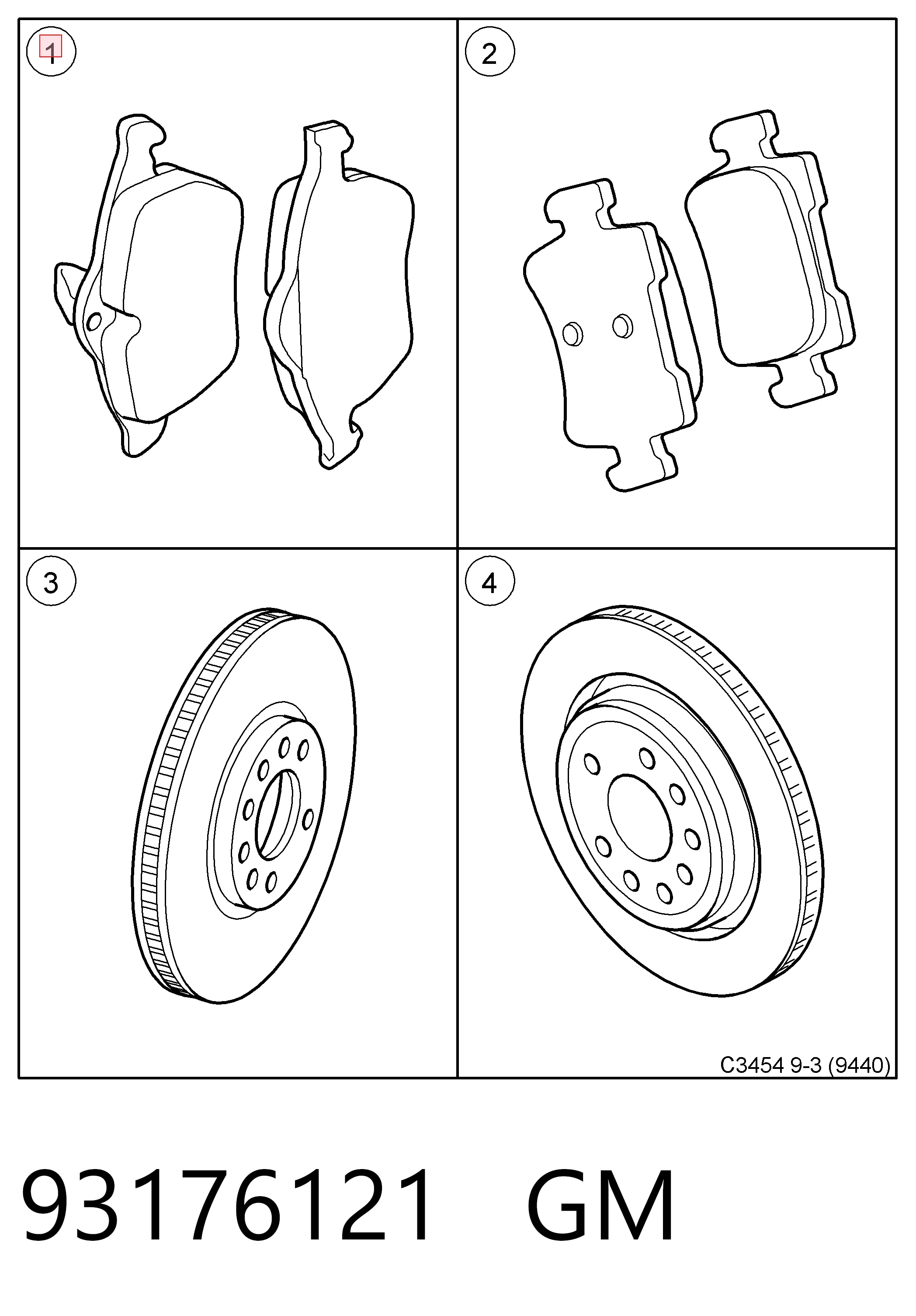 Pastillas de freno Opel Vectra  ()