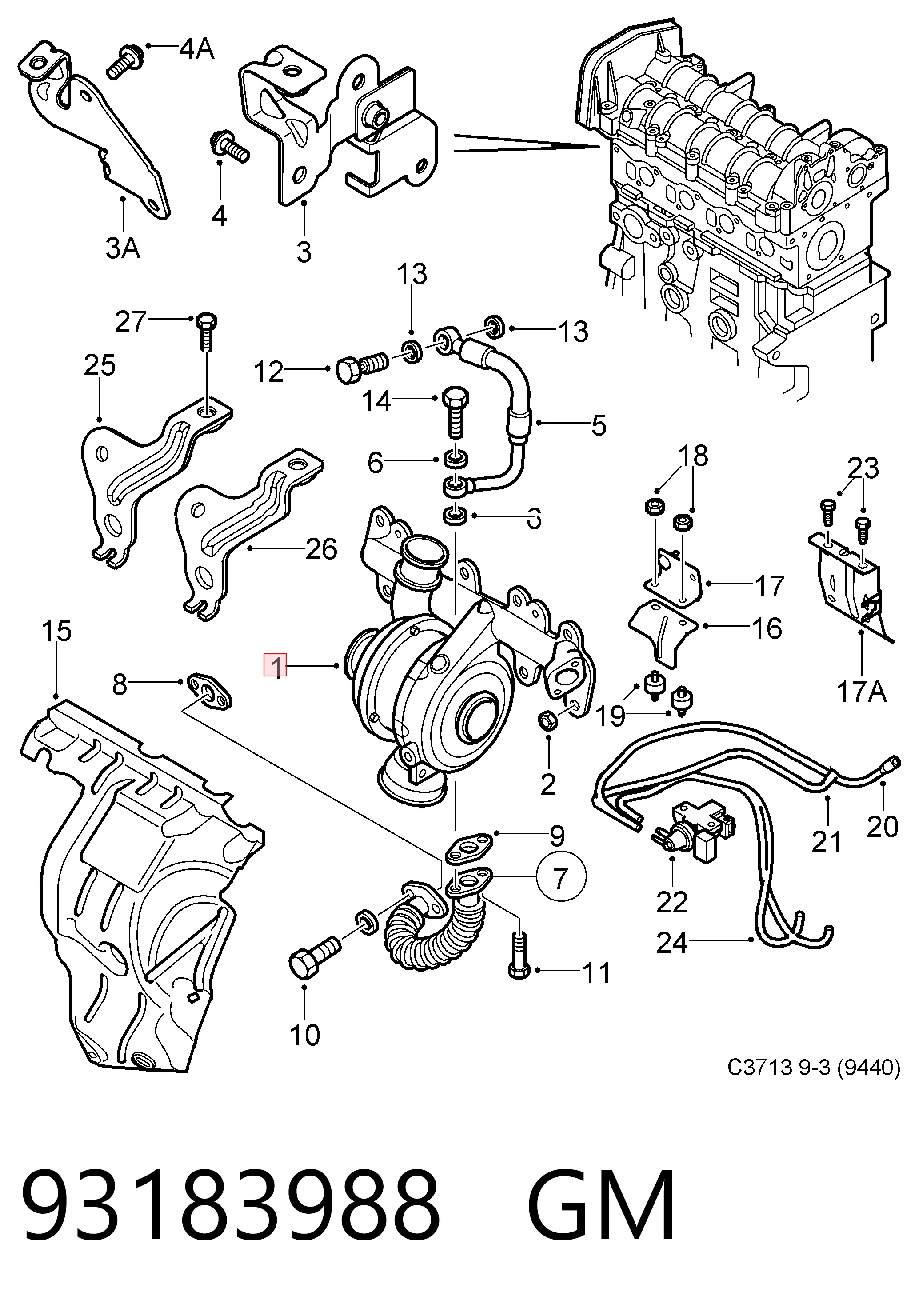 55196766 VAG Turbo para motor