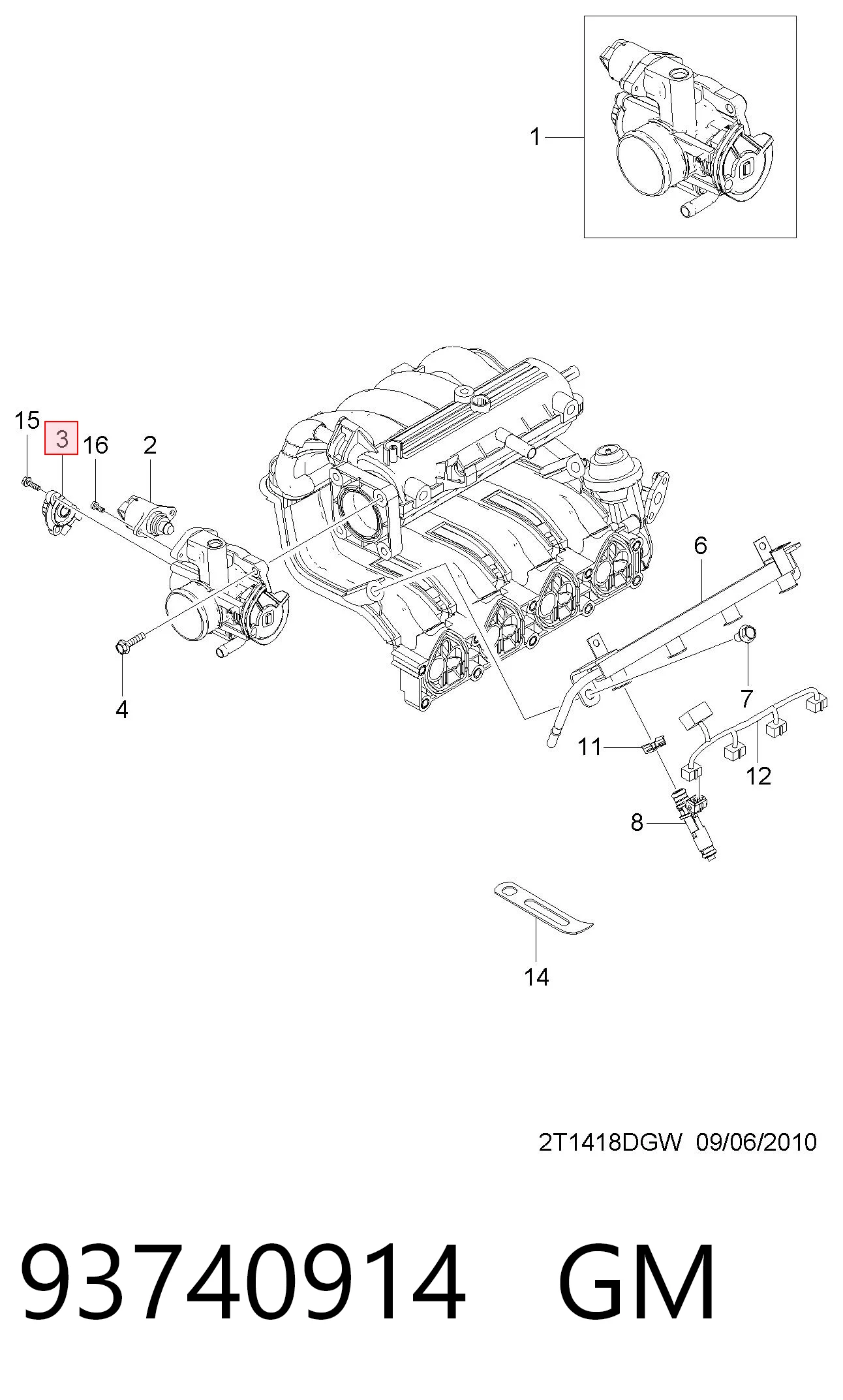 Precio del repuesto Sensor de aceleración Spark (Matiz)  hatchback