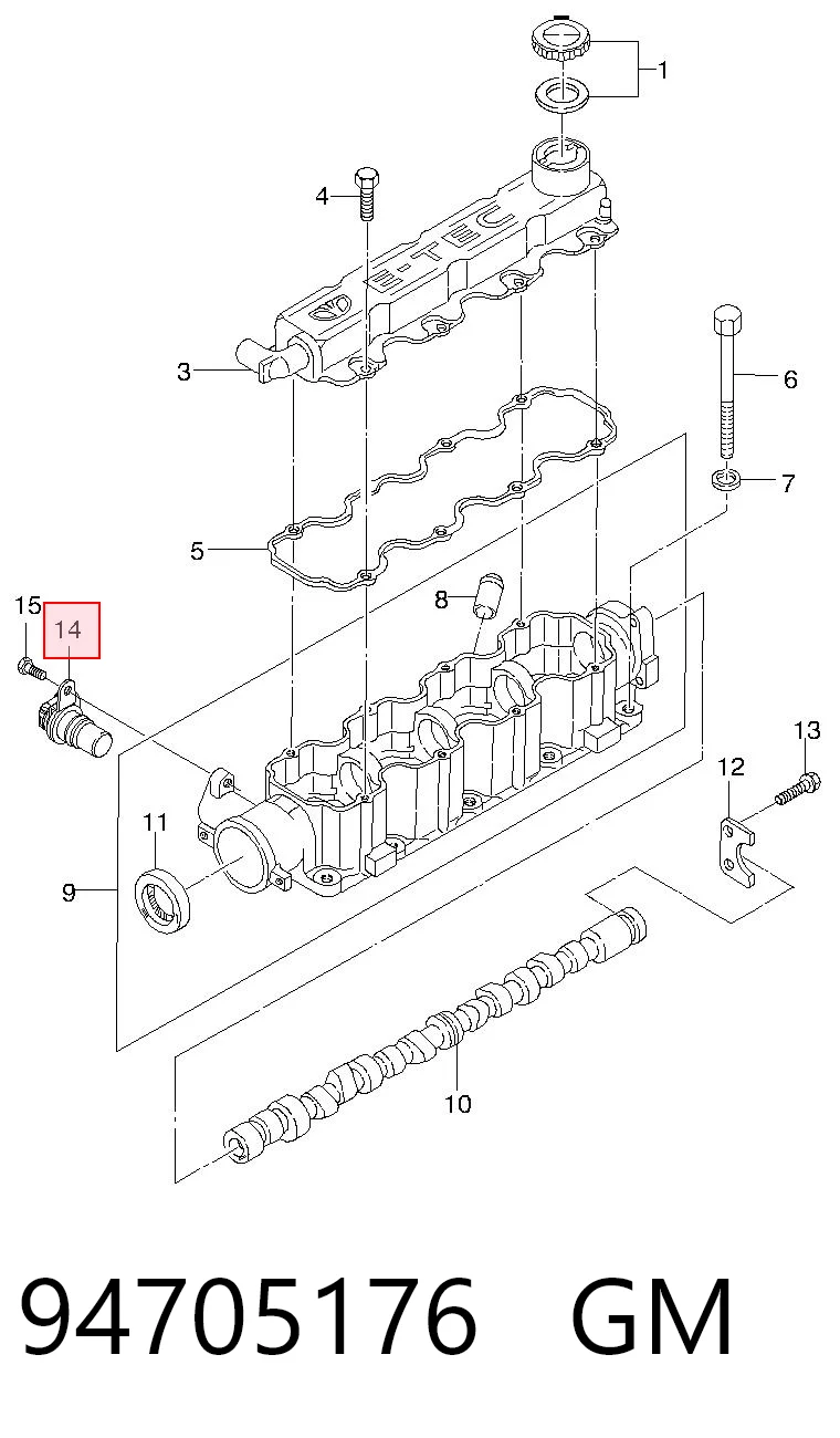 Sensor posición arbol de levas Daewoo Lanos  (1997-2008)