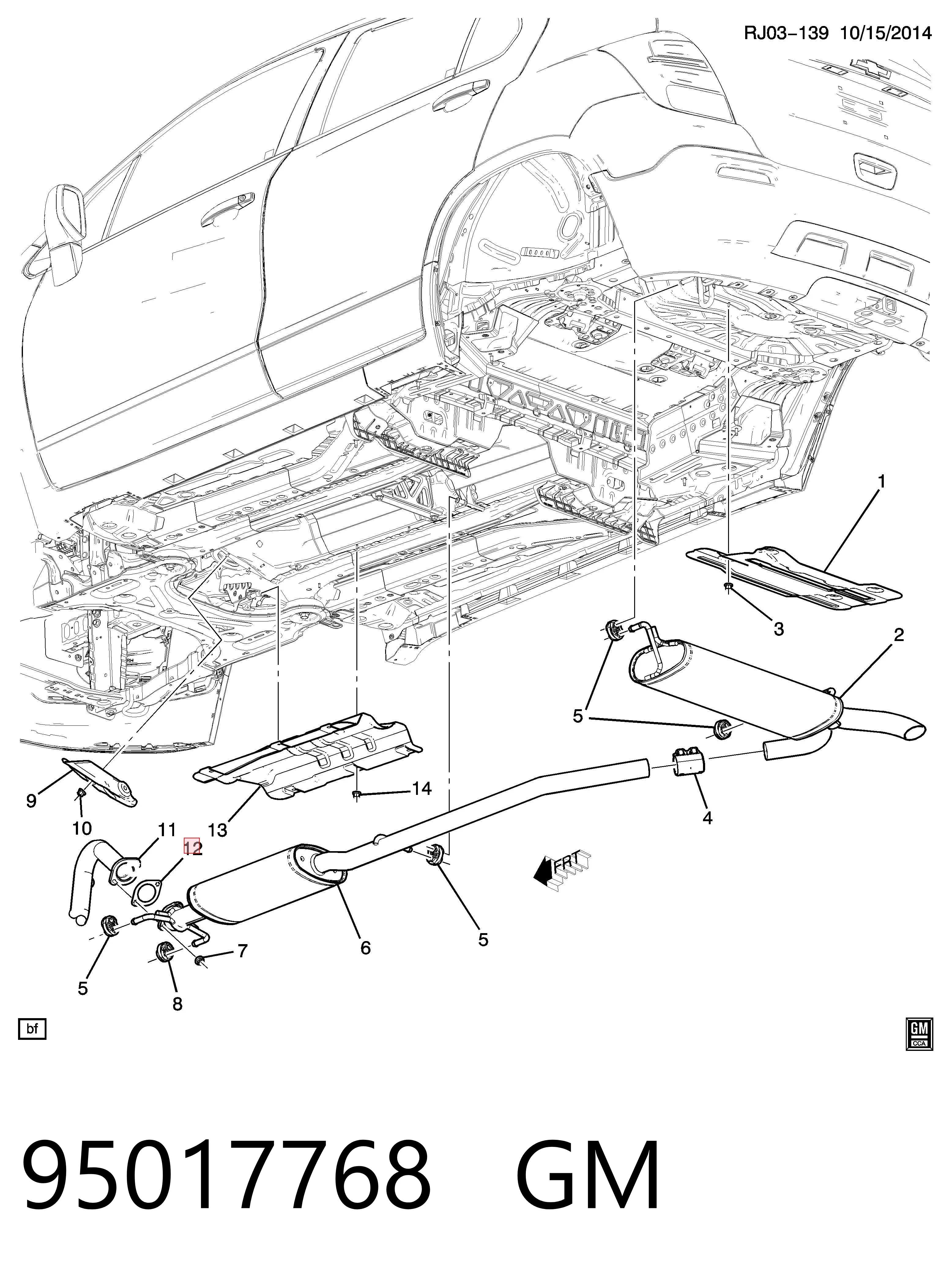 Comprar Junta de tubo de escape silenciador Mokka  J13