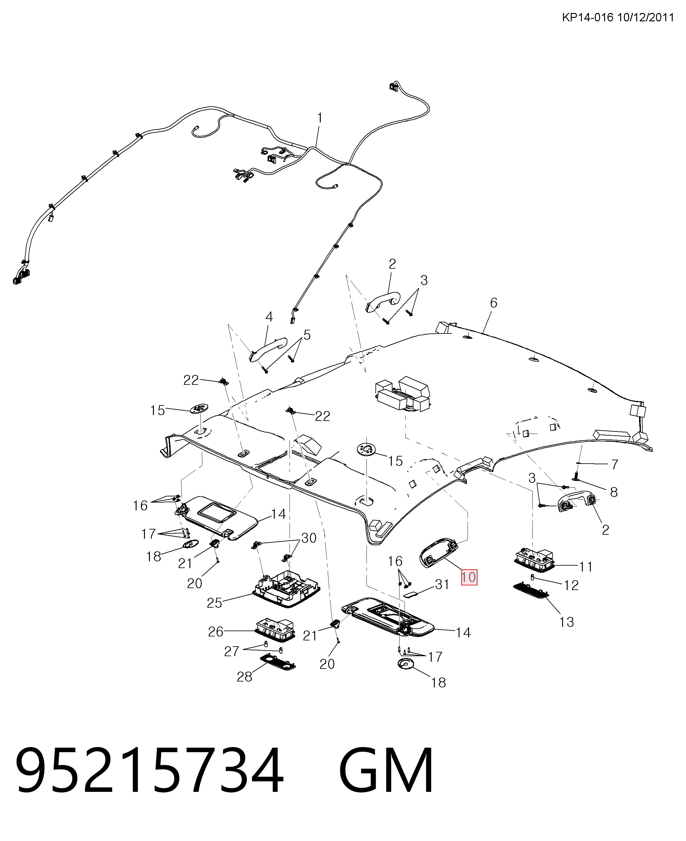 95126940 Opel Estuche para gafas
