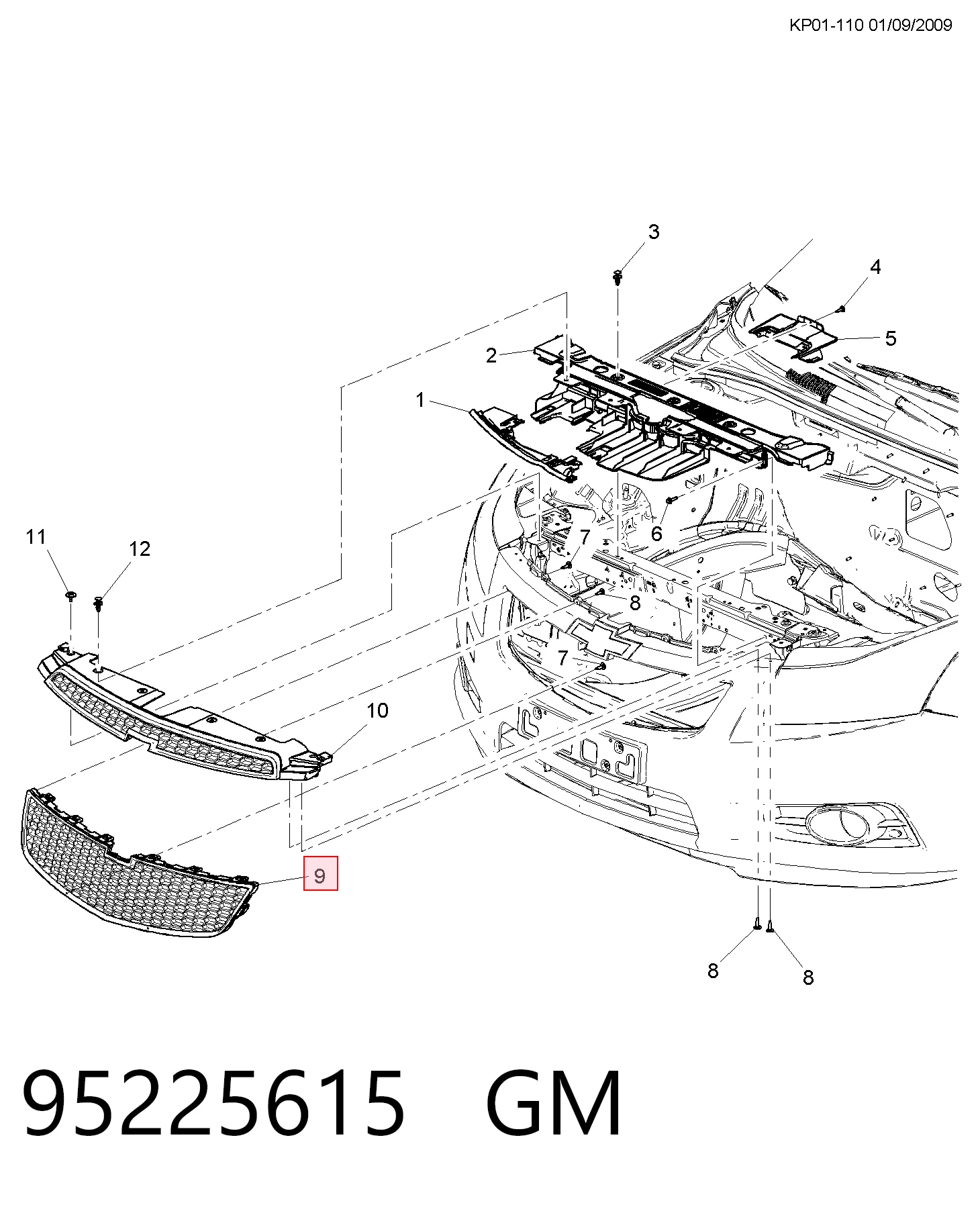 95028167 VAG Calandra