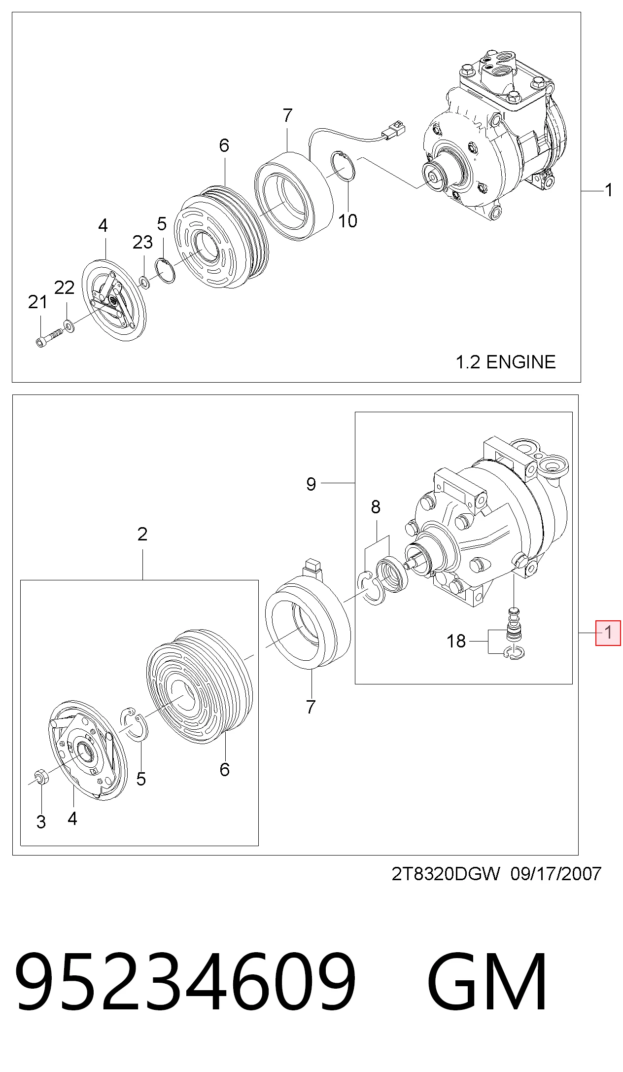 Compresor ac Opel 715559 precio, desde 373,47 EUR