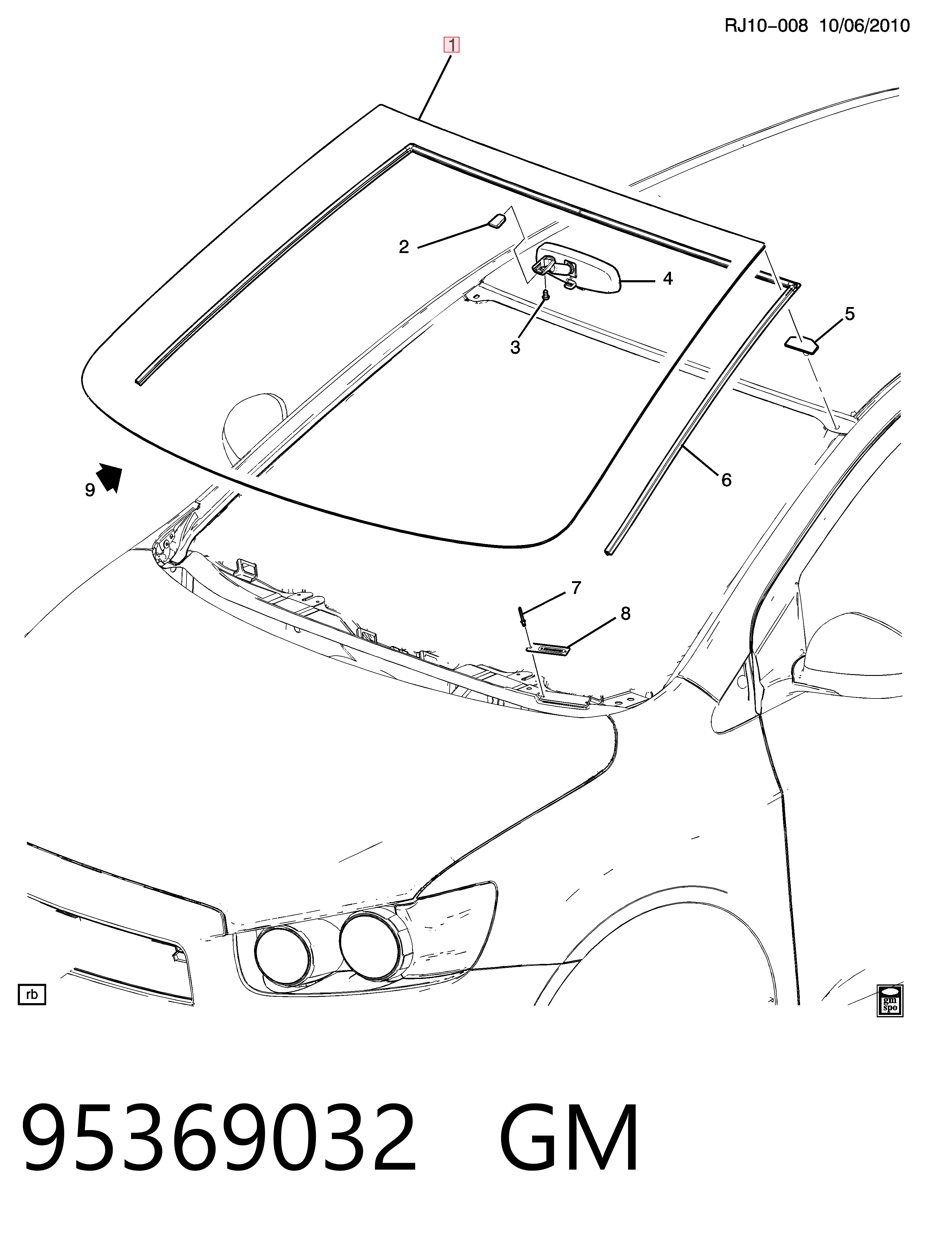 Parabrisas delantero  Chevrolet Aveo  (2011-2020)