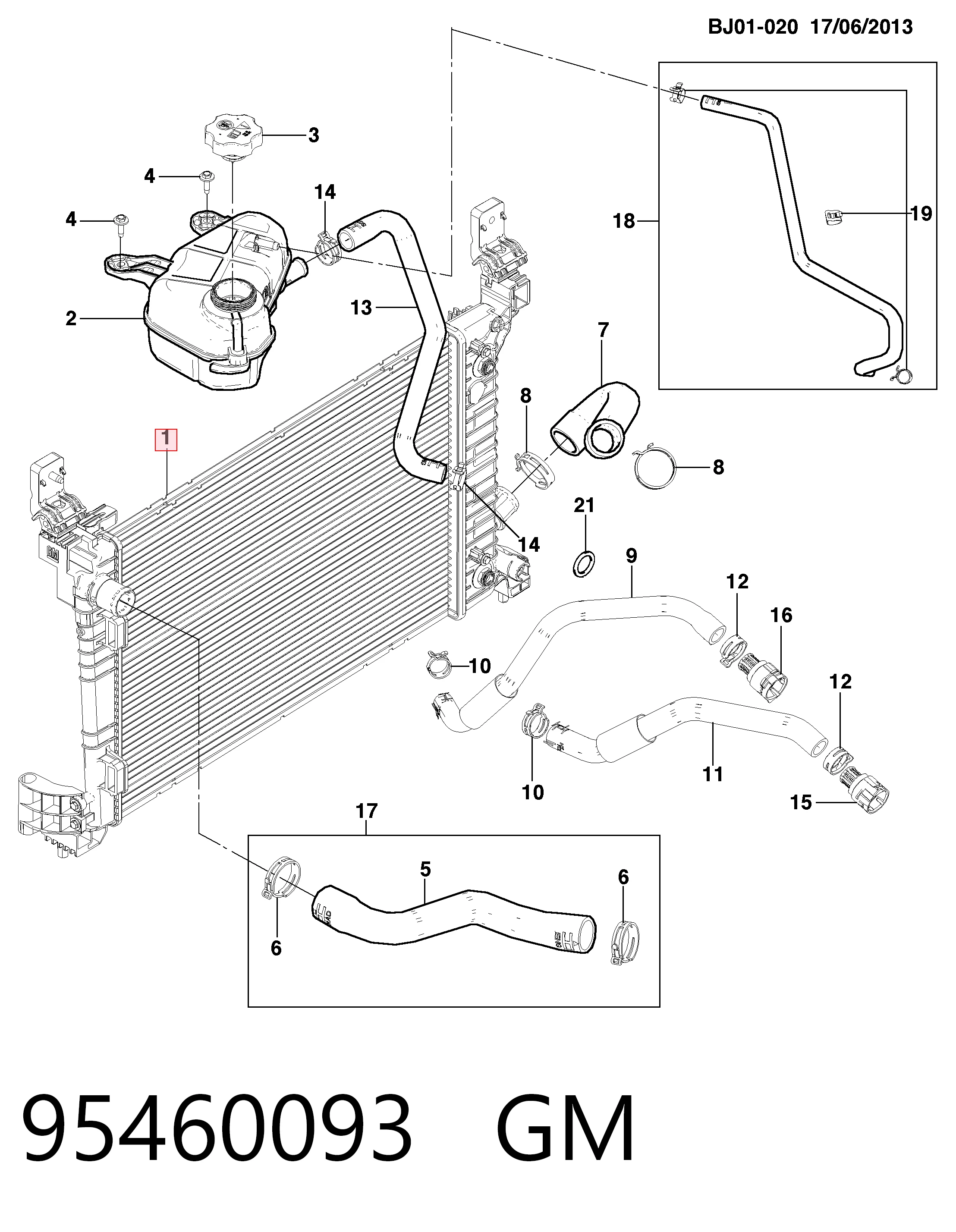 Comprar 25B1086 Polcar Radiador de auto