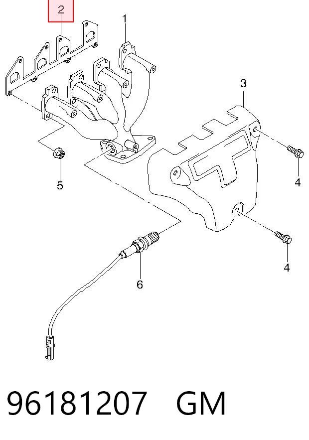 Junta colector escape para Opel Combo 