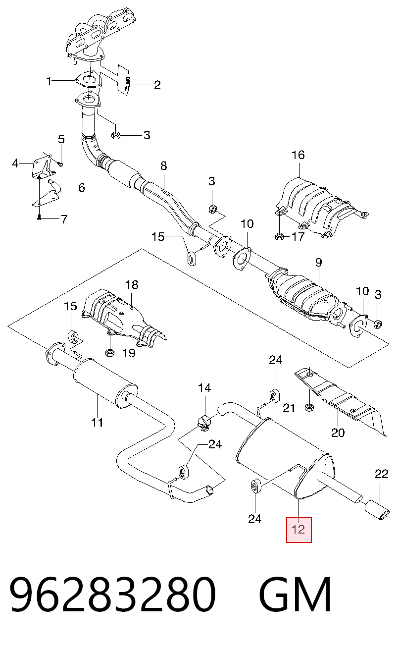 Comprar Silenciador trasero Daewoo Nubira I J10, J15 a bajo precio