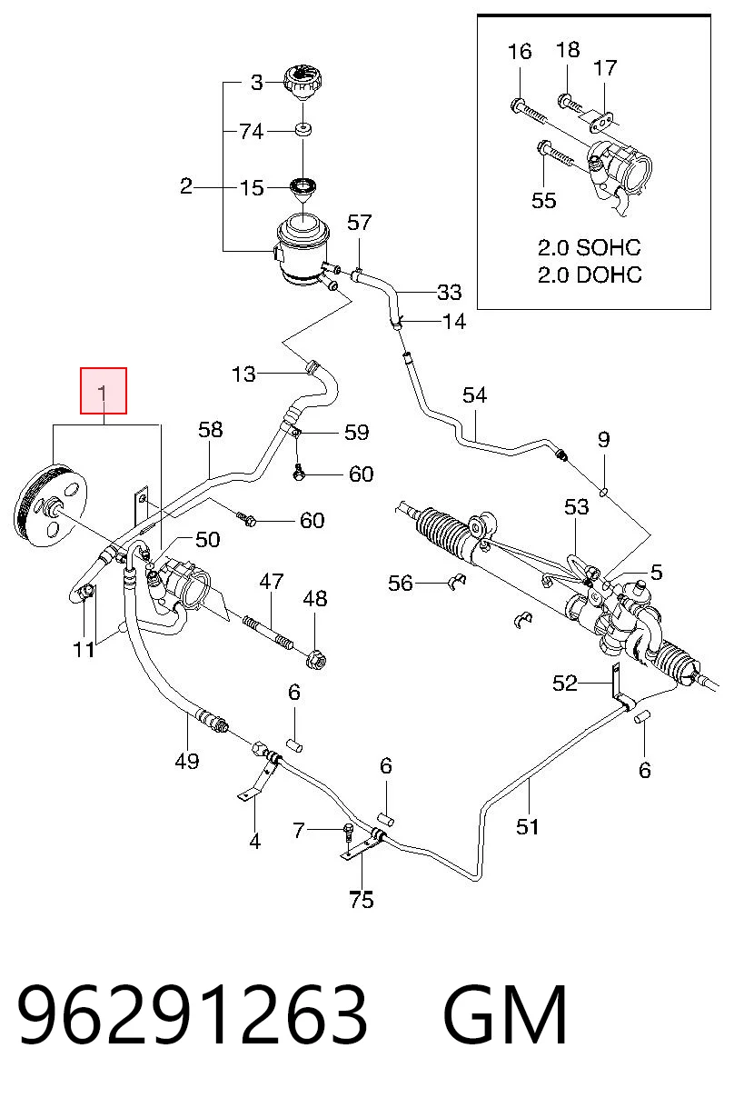 Bomba de dirección asistida  Opel 96291263 precio, desde 53,72 EUR