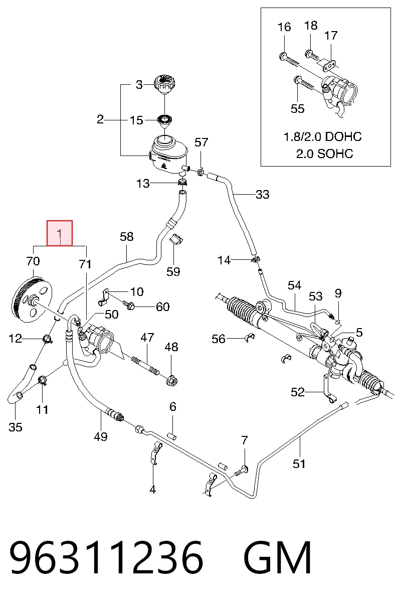 Comprar 96291263 Opel Bomba servodireccion