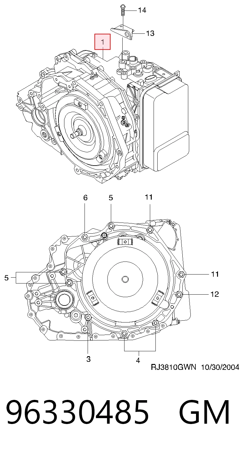 Transmisión automática para Chevrolet Lacetti  J200