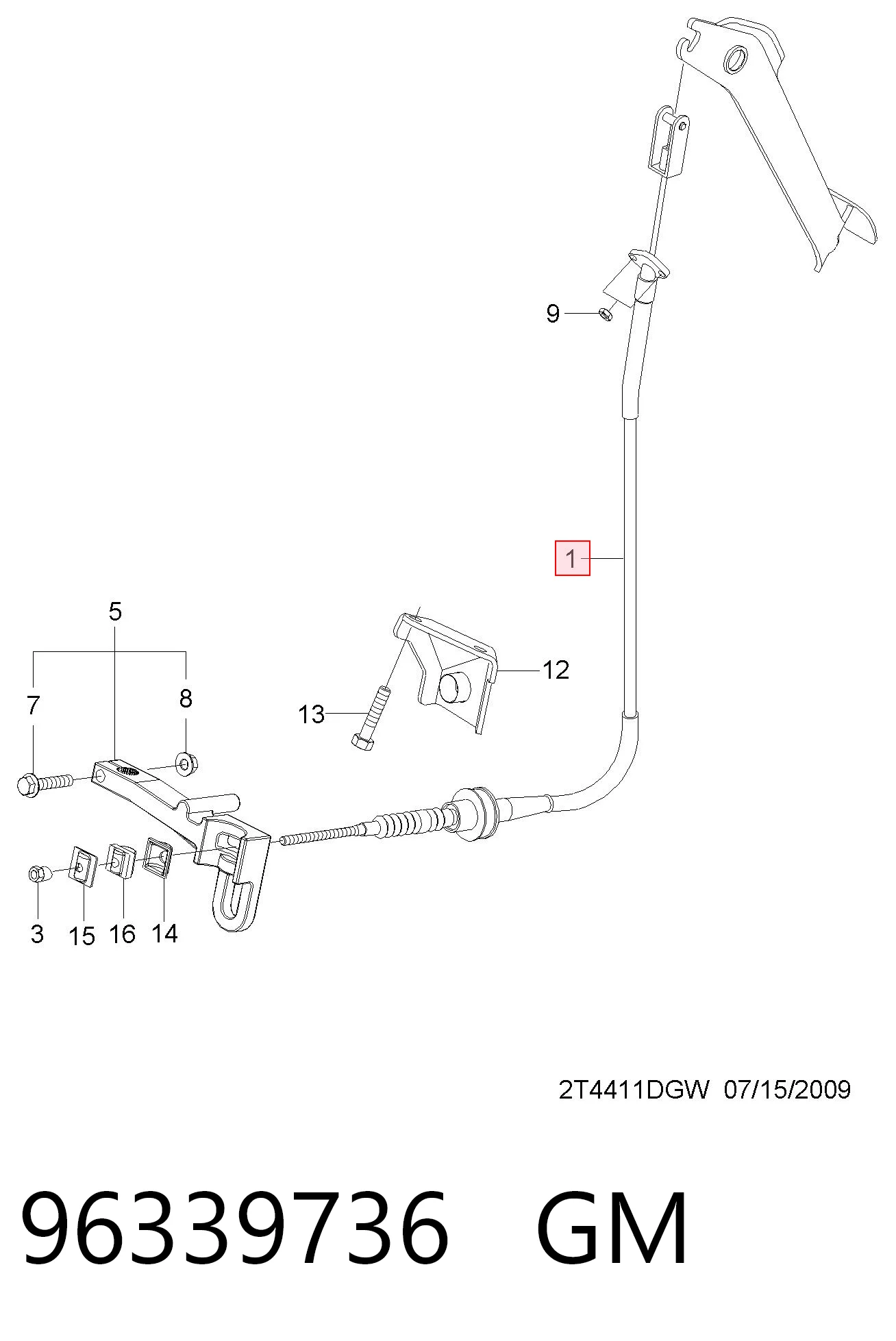 Cable de embrague Chevrolet Aveo  desde 22,60 €