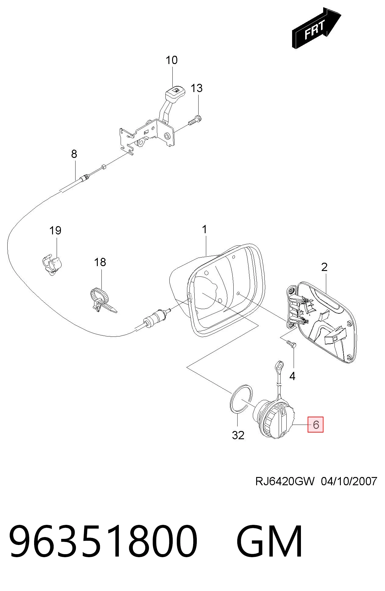 Comprar Tapón del depósito de combustible Chevrolet Lacetti J200 a bajo precio
