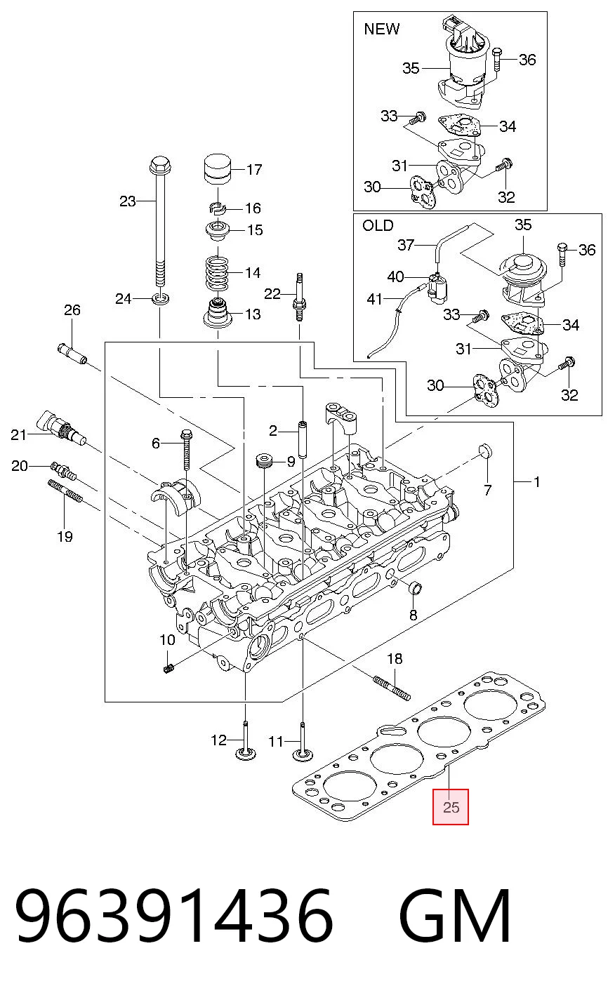 Comprar 96103003 Opel Junta de culata