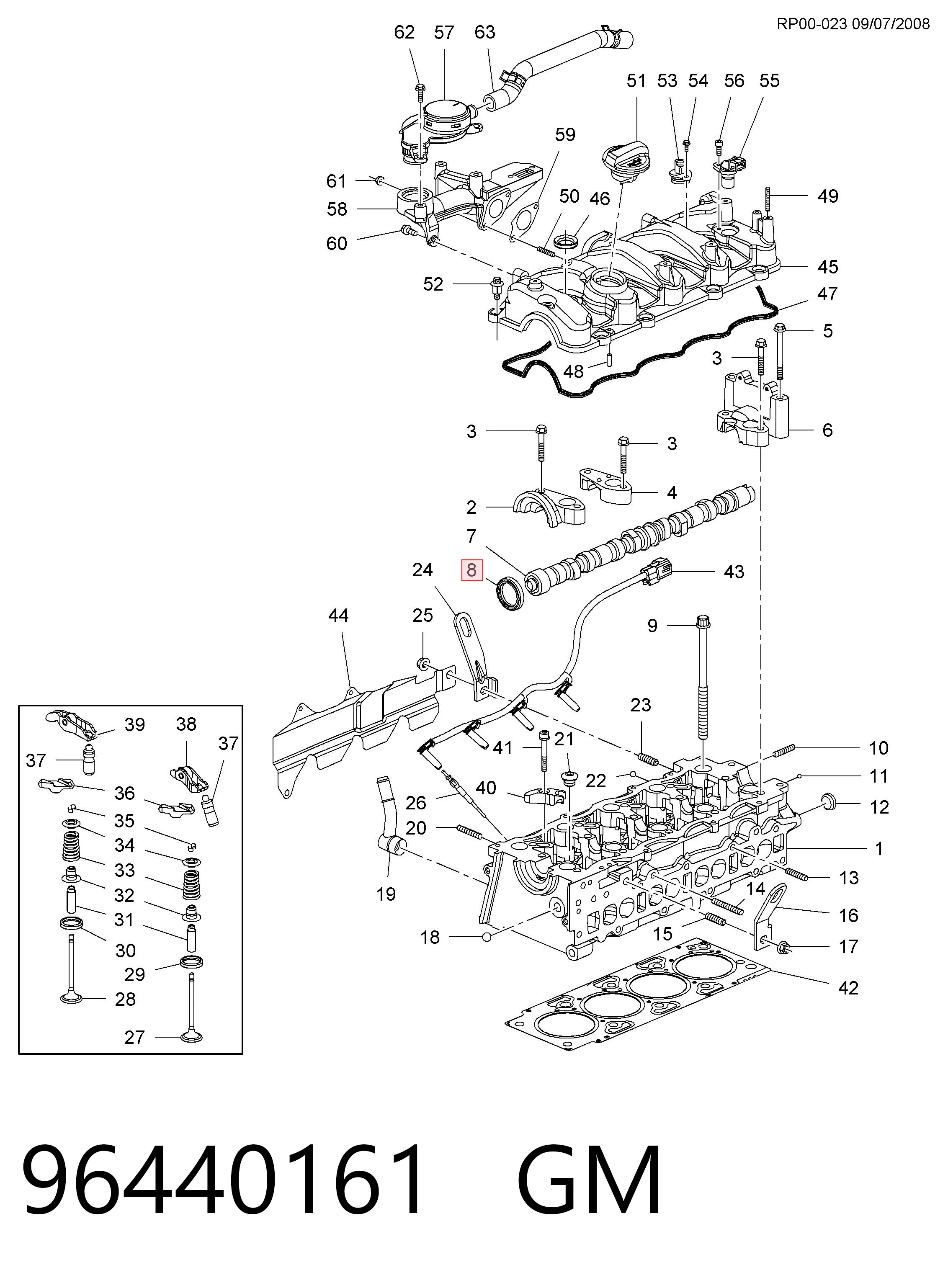 Retén del árbol de levas Hyundai I30 hatchback (FD) (2007 - 2011) precio, desde 4,46 EUR