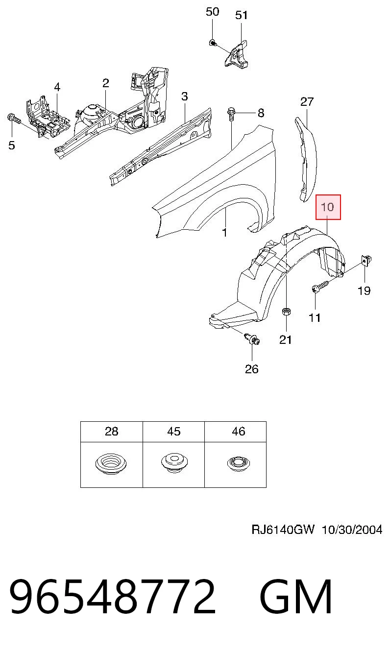 Comprar Paso rueda Chevrolet Lacetti  J200