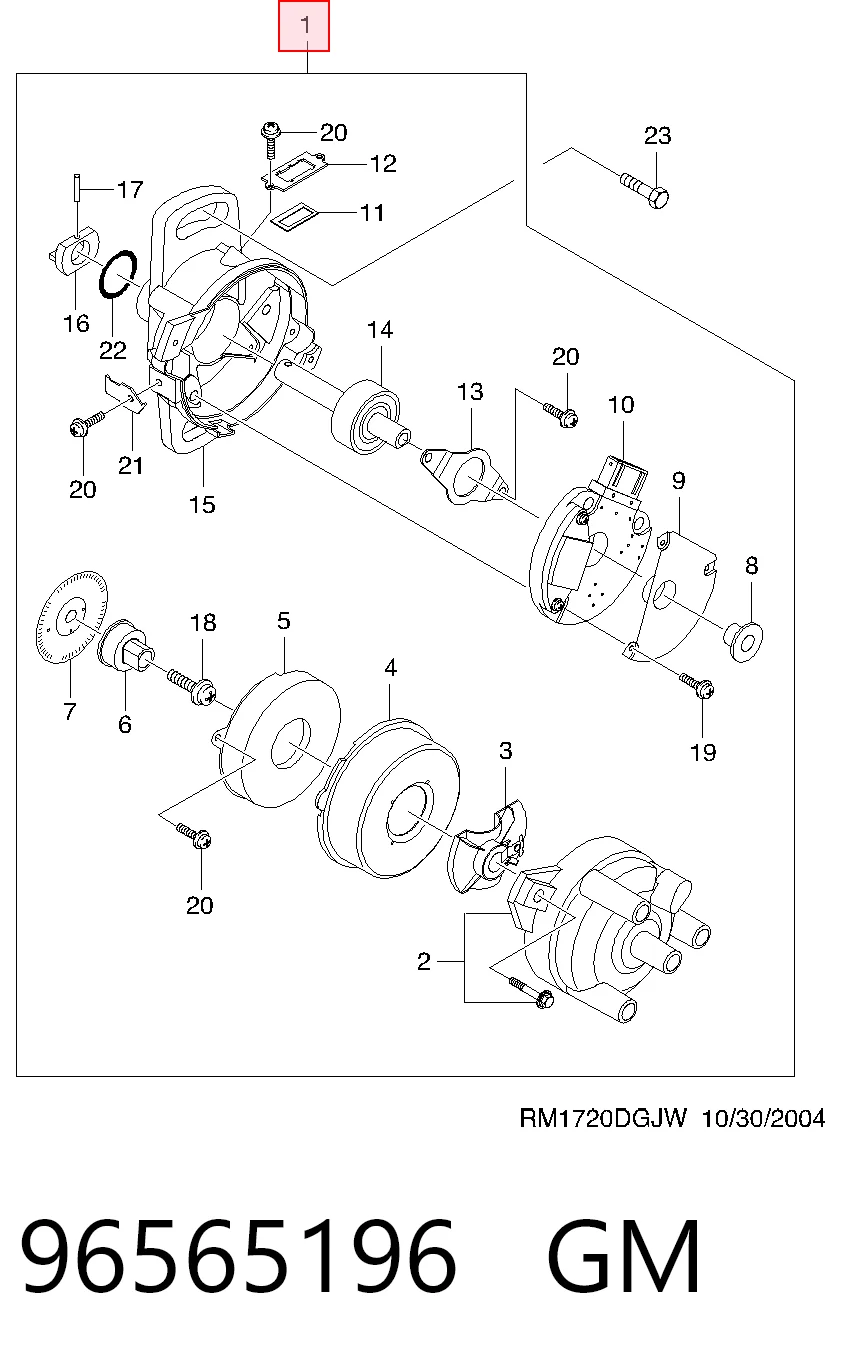 Distribuidor de encendido Chevrolet Spark (Matiz) hatchback (M200, M250) (2005 - 2010) precio, desde 71,35 EUR