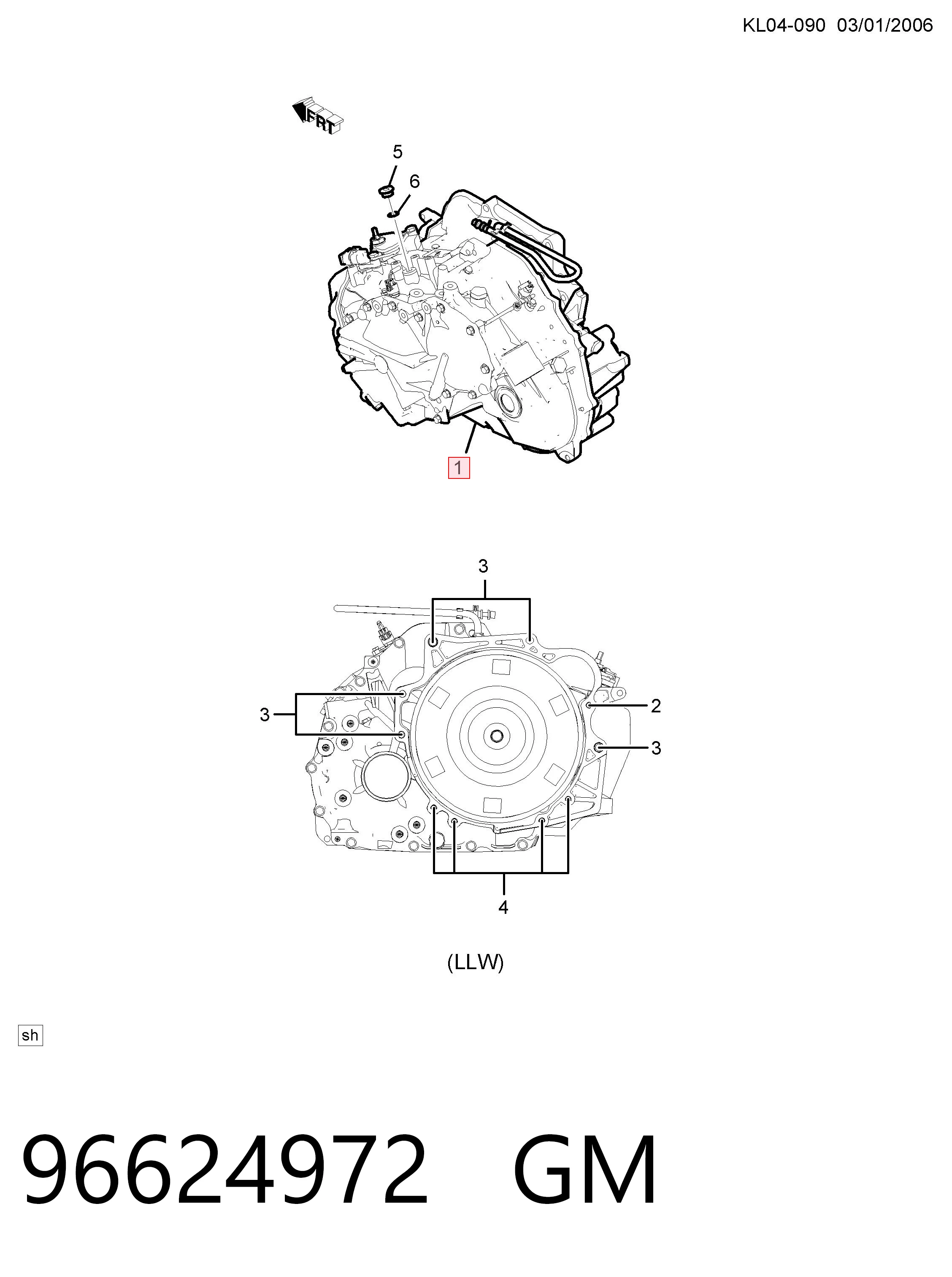 Transmisión automática para Chevrolet Captiva I C100