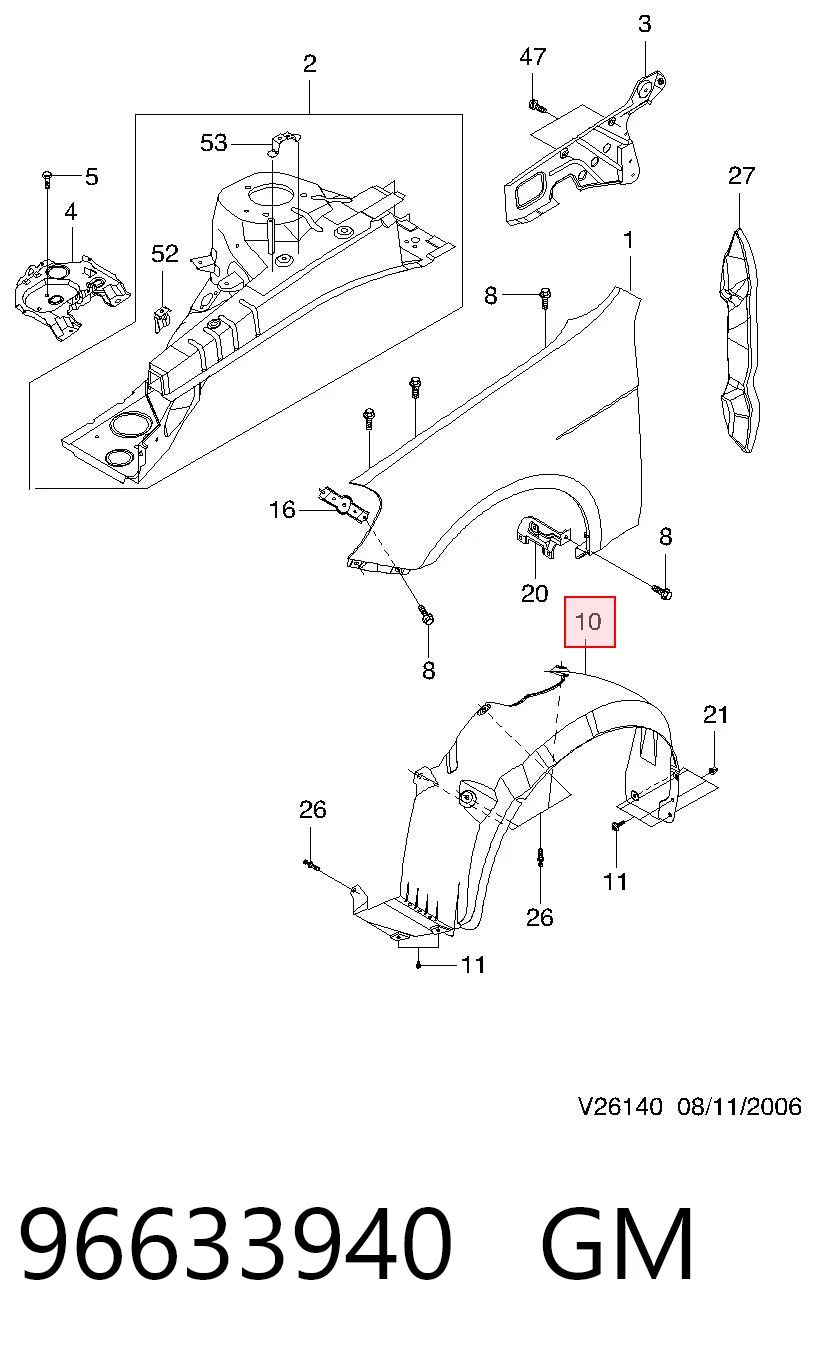 Paso rueda para Chevrolet Epica V250