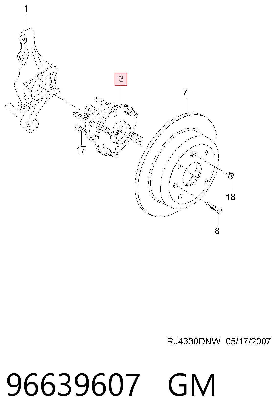 96639607 General Motors