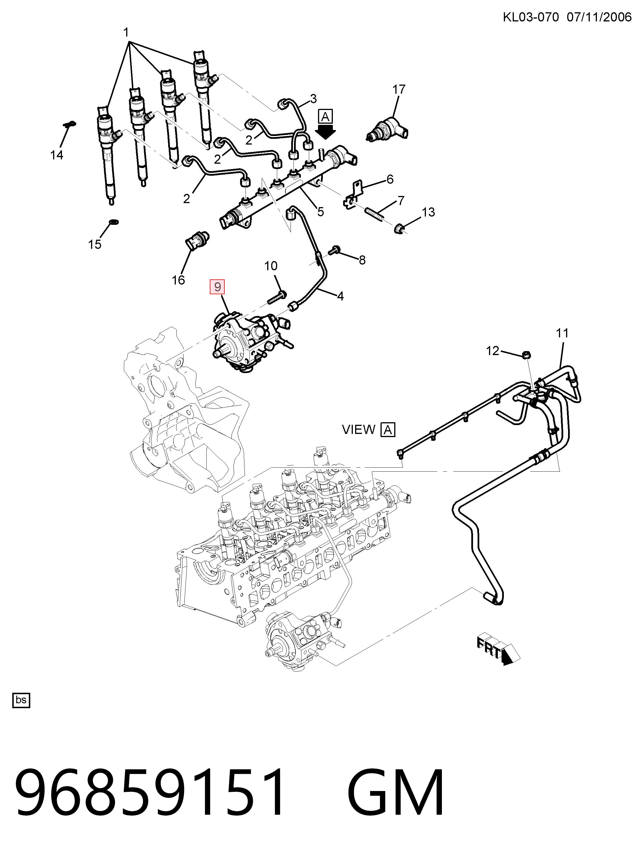Bomba de inyección para Chevrolet Captiva I C100