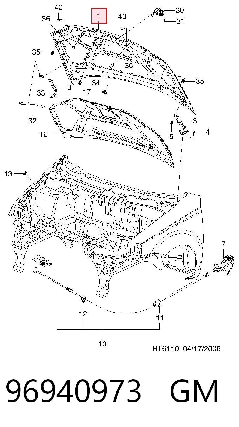Capó del motor Opel 96297541 precio, desde 161,63 EUR