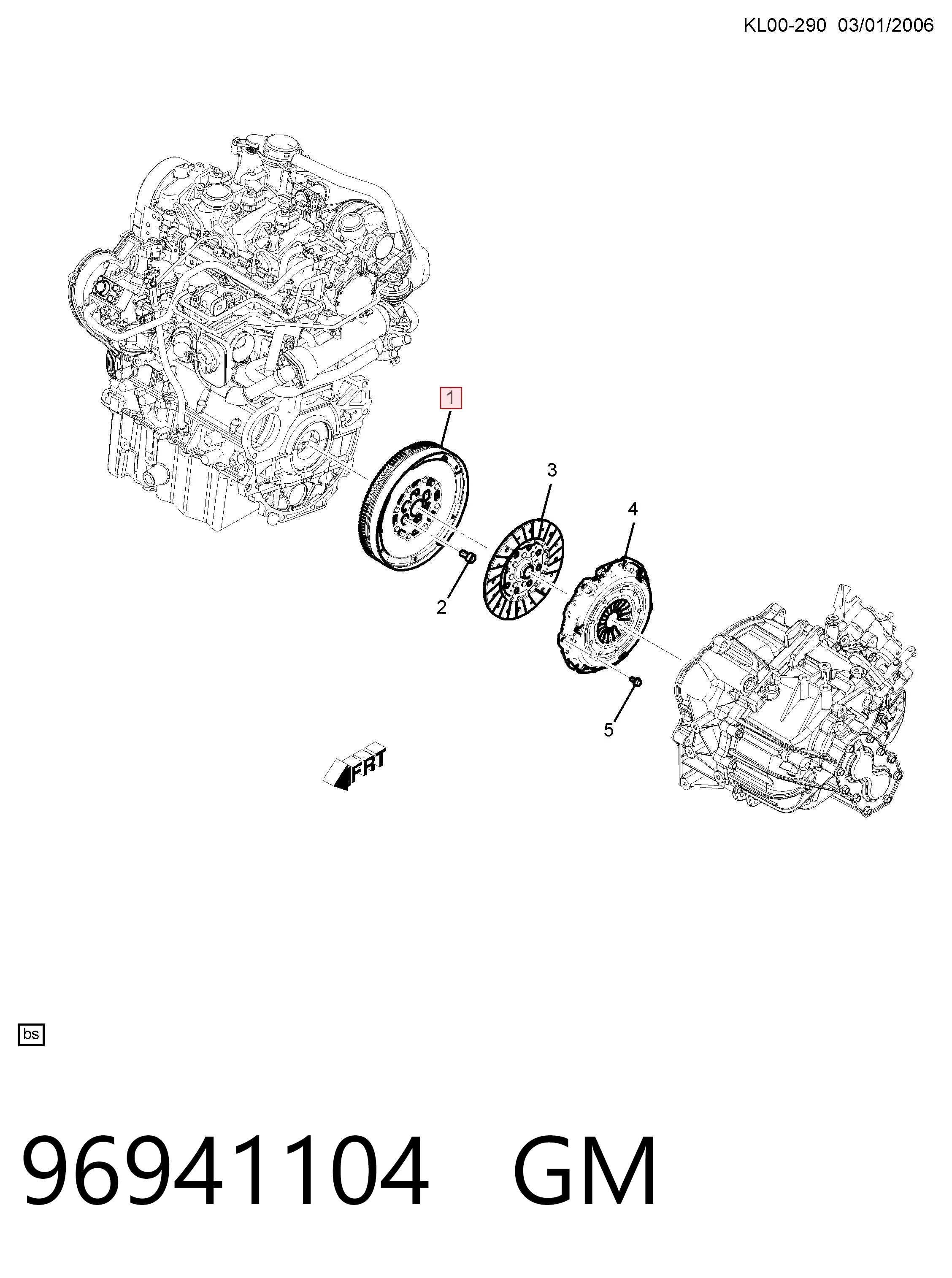 Volante motor 415032210 INA