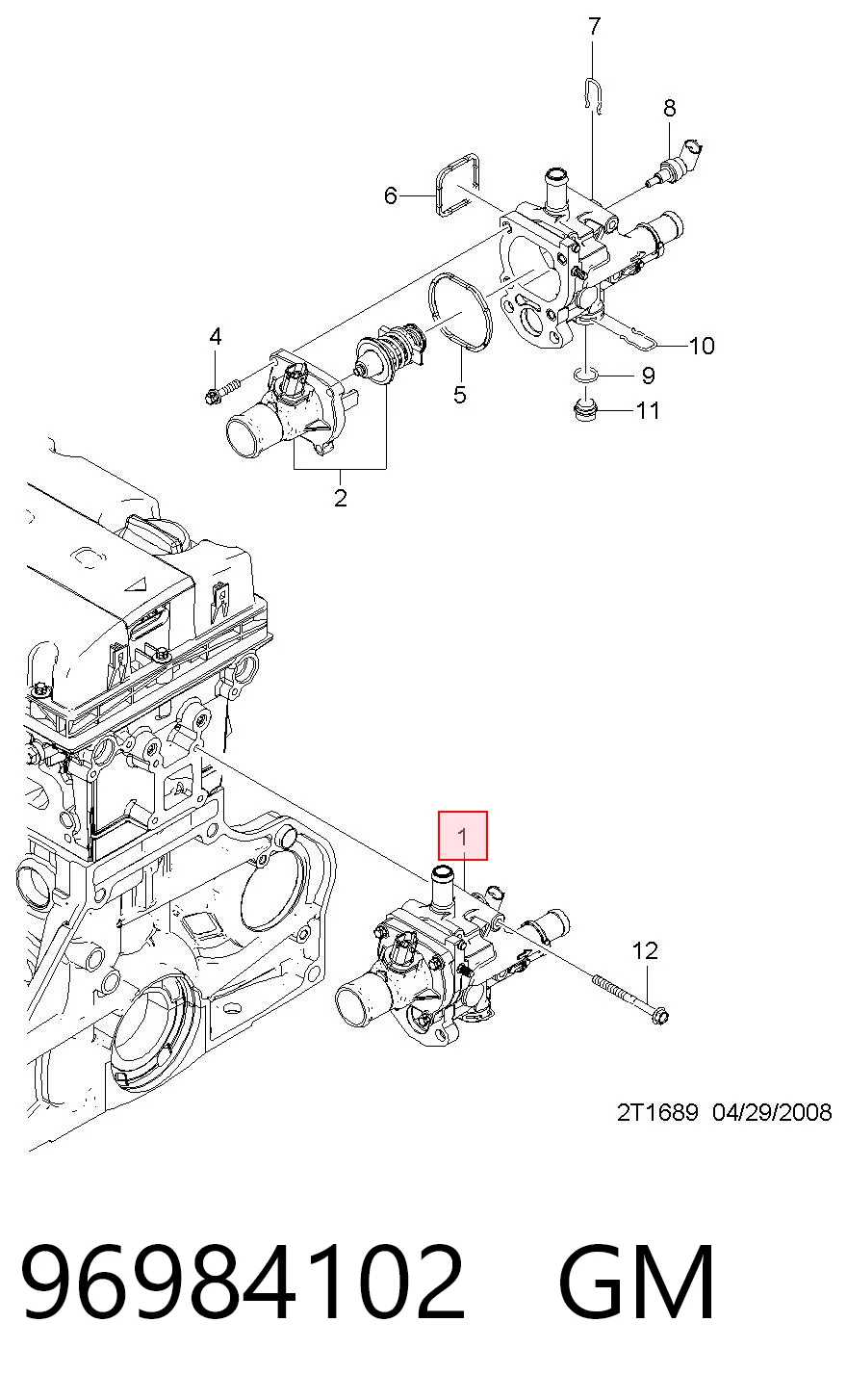 Comprar 25199826 Peugeot/Citroen Caja de termostato