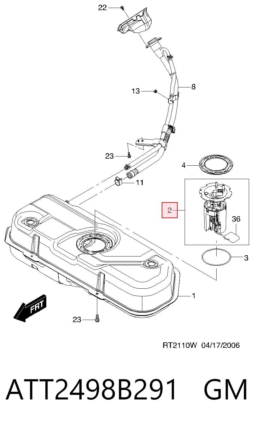 Comprar Bomba de gasolina Chevrolet Aveo II T250, T255