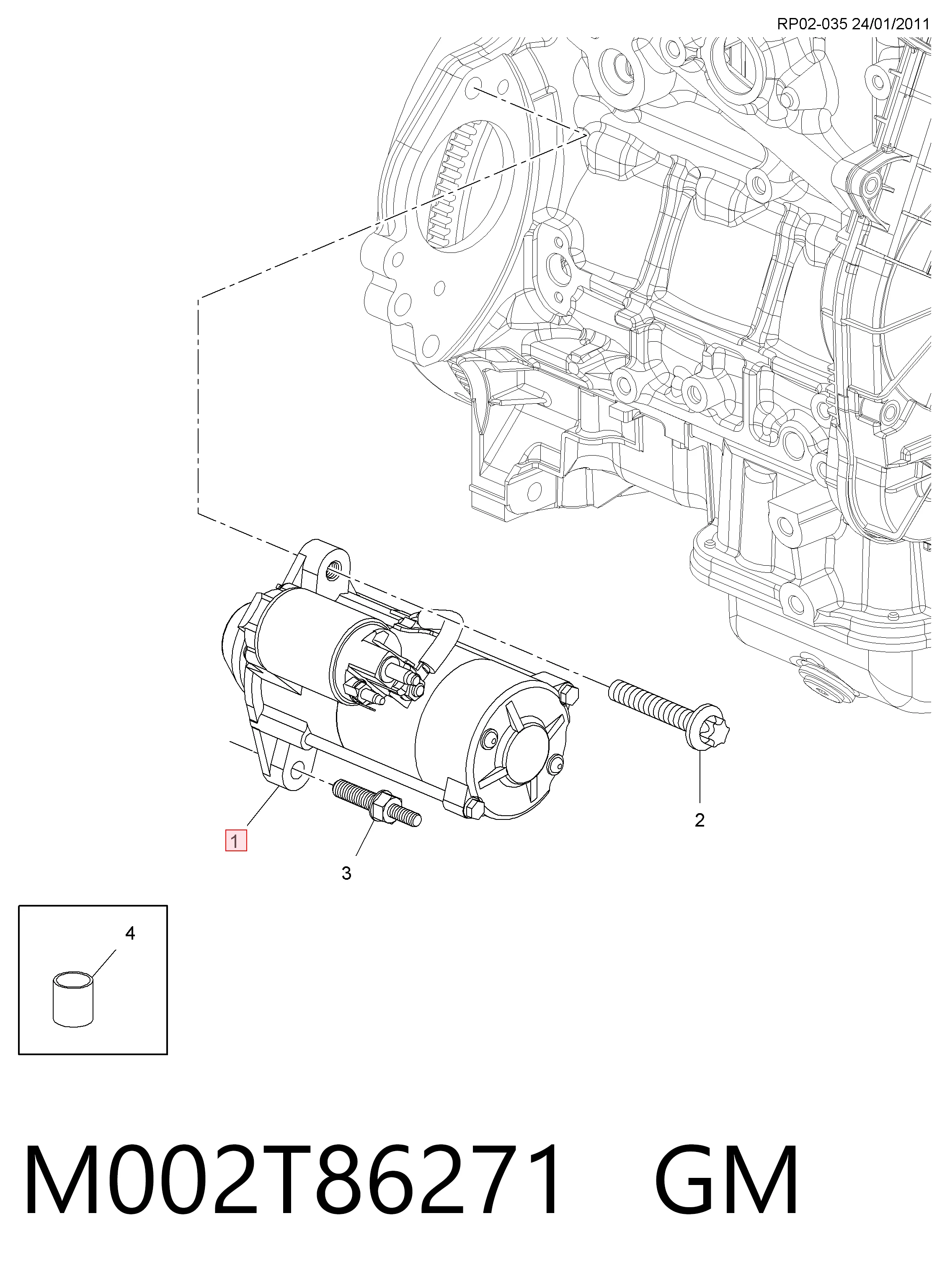 Motor de arranque 55578420 Peugeot/Citroen