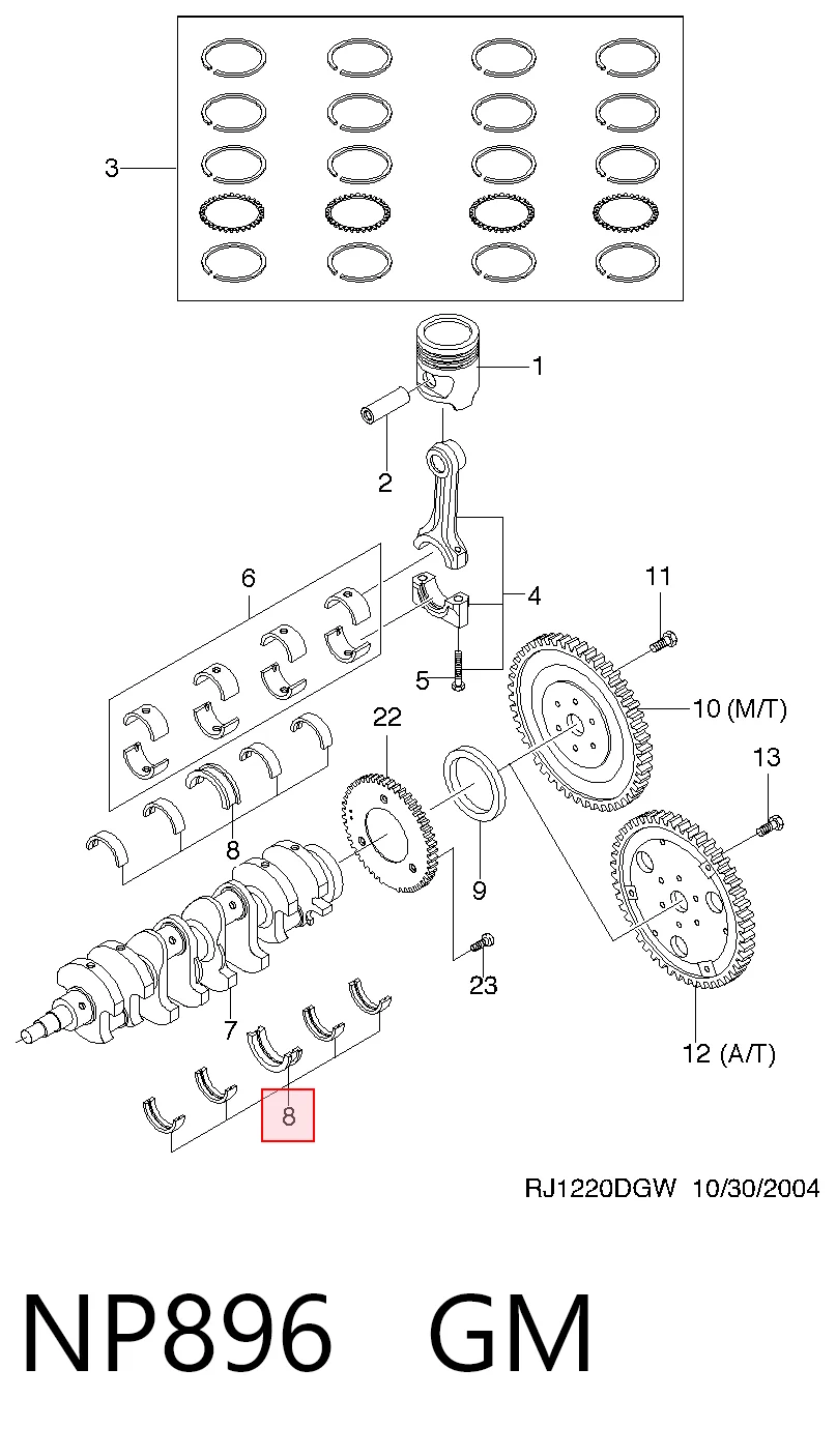 Comprar 93742705 Peugeot/Citroen Juego de cojinetes de cigüeñal, estándar, STD