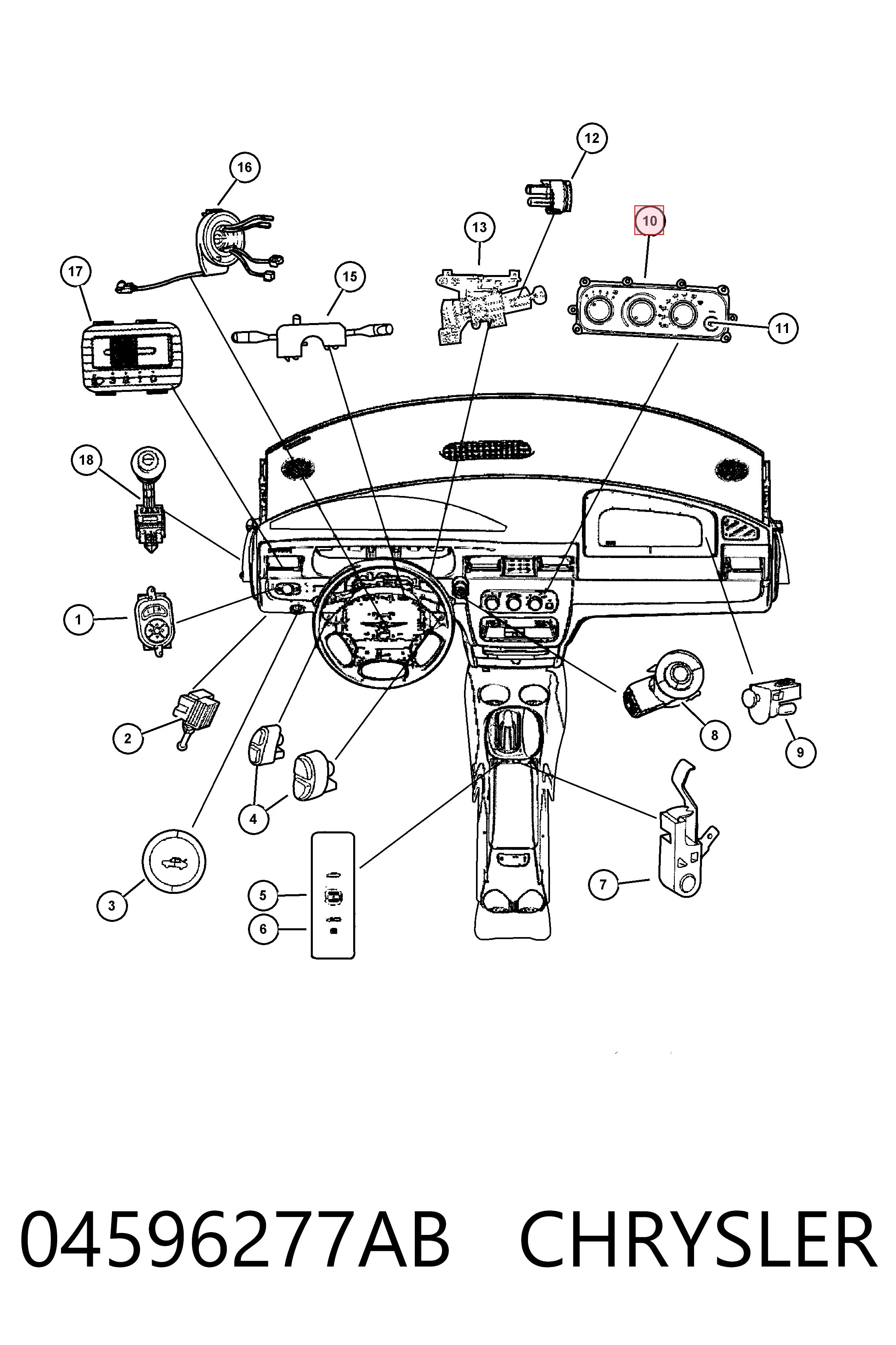 04596277AB Chrysler 