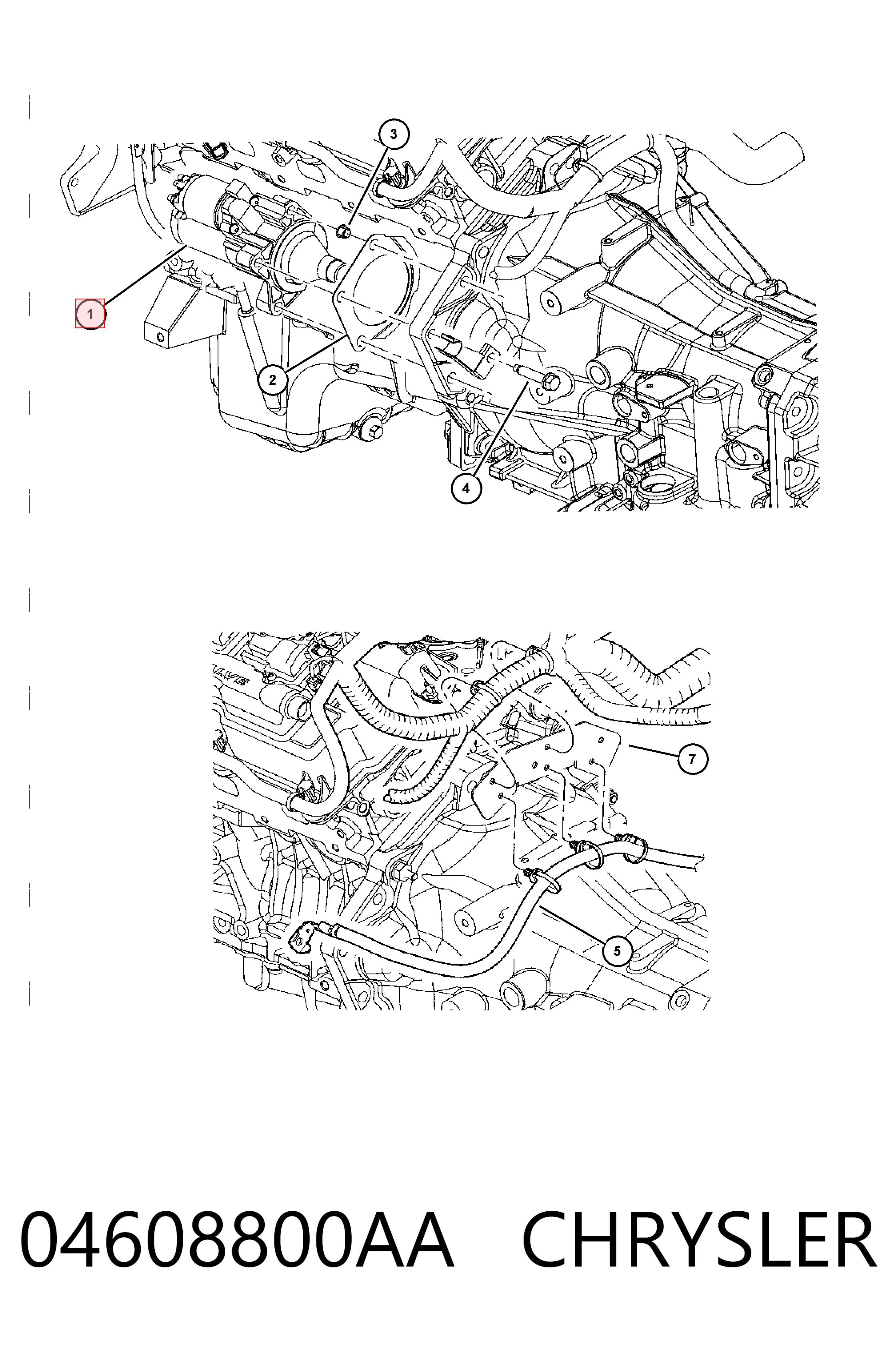 Motor de arranque CHRYSLER 04608800AA