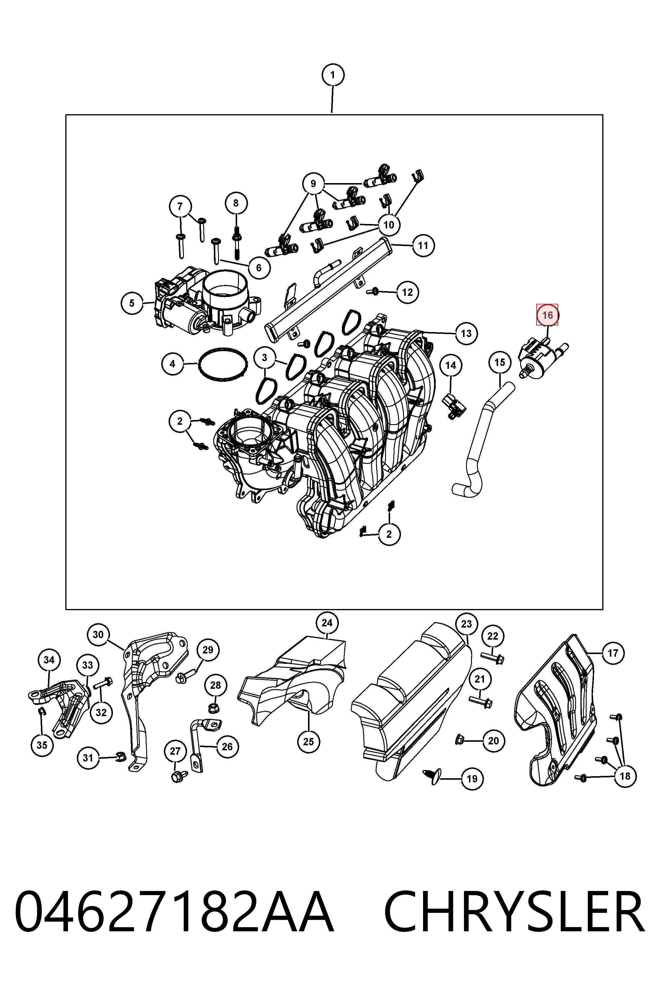 04627182AA Chrysler 