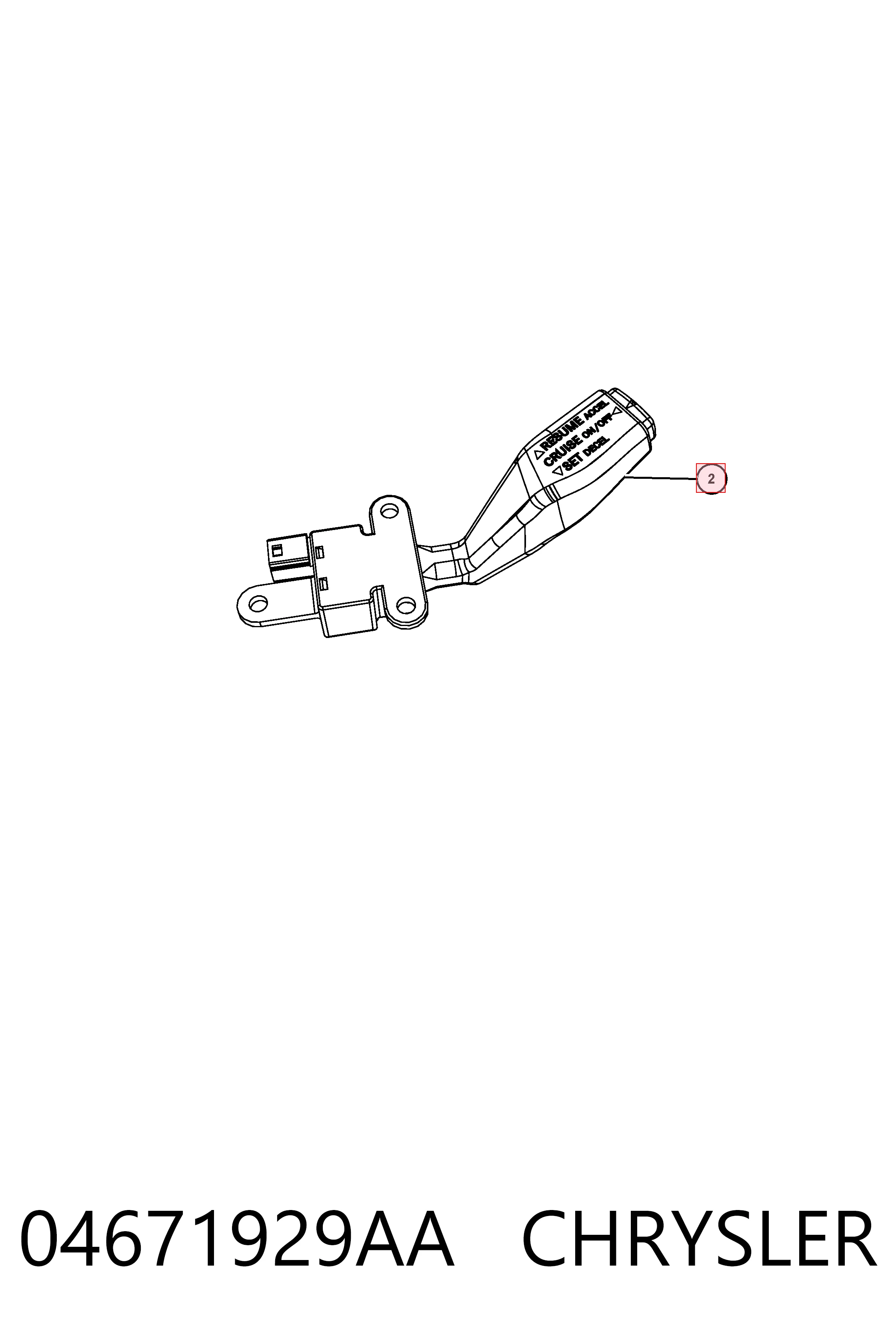 04671929AA Chrysler Brazo inferior izquierdo de la suspensión delantera