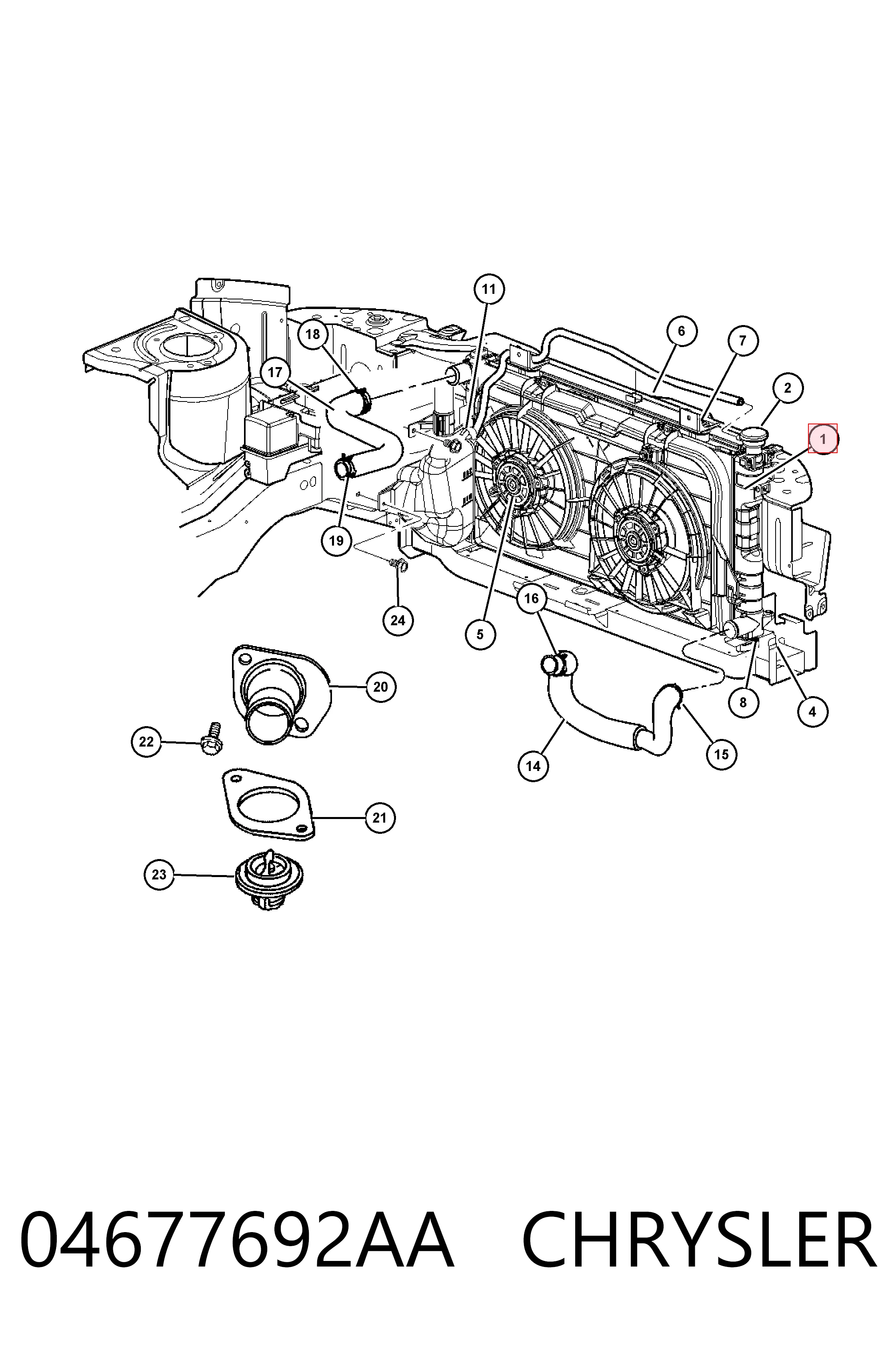 Água radiador Fiat/Alfa/Lancia K04677692AA precio, desde 114,18 EUR