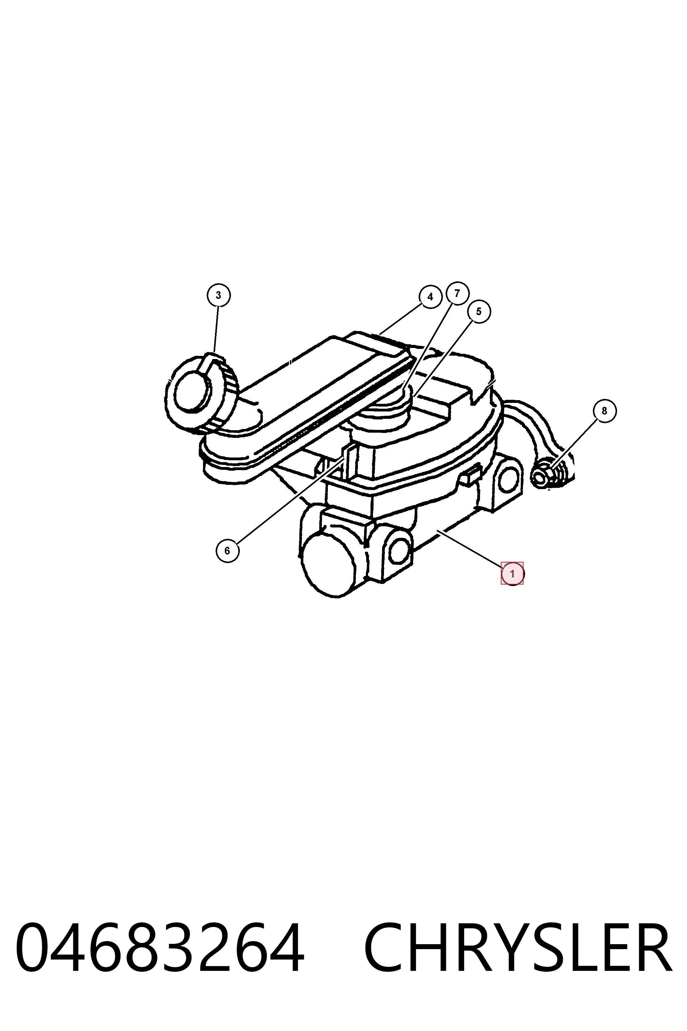 04683264 Chrysler Cilindro principal de frenos