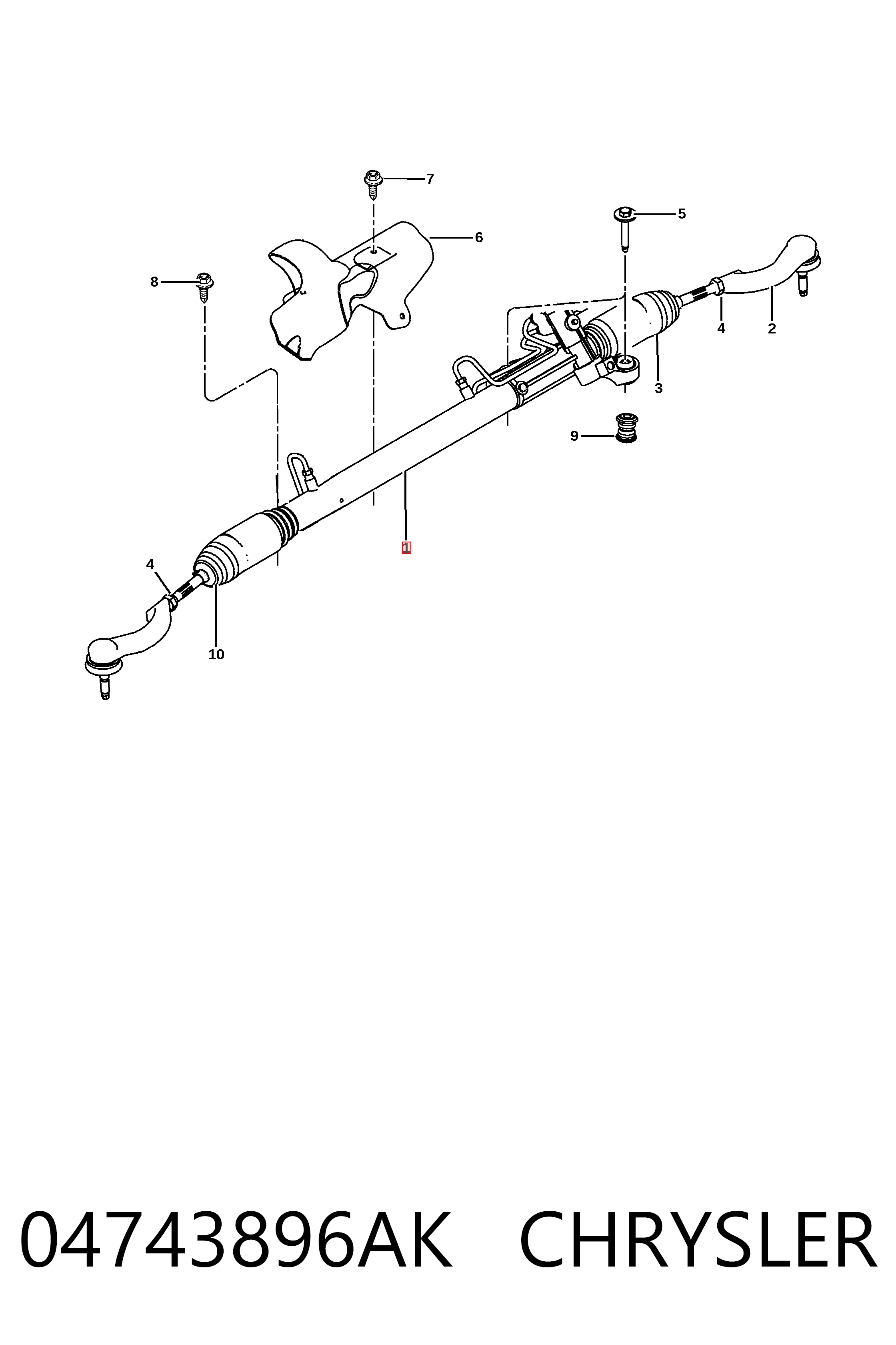 Comprar K04743875AK Fiat/Alfa/Lancia Cremallera